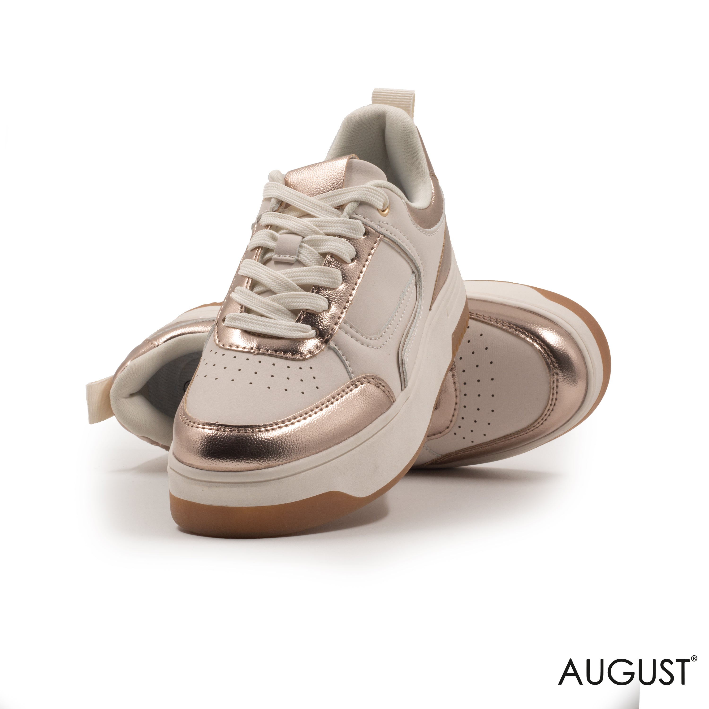 ROZ METALLIC SNEAKERS WITH THICK SOLE