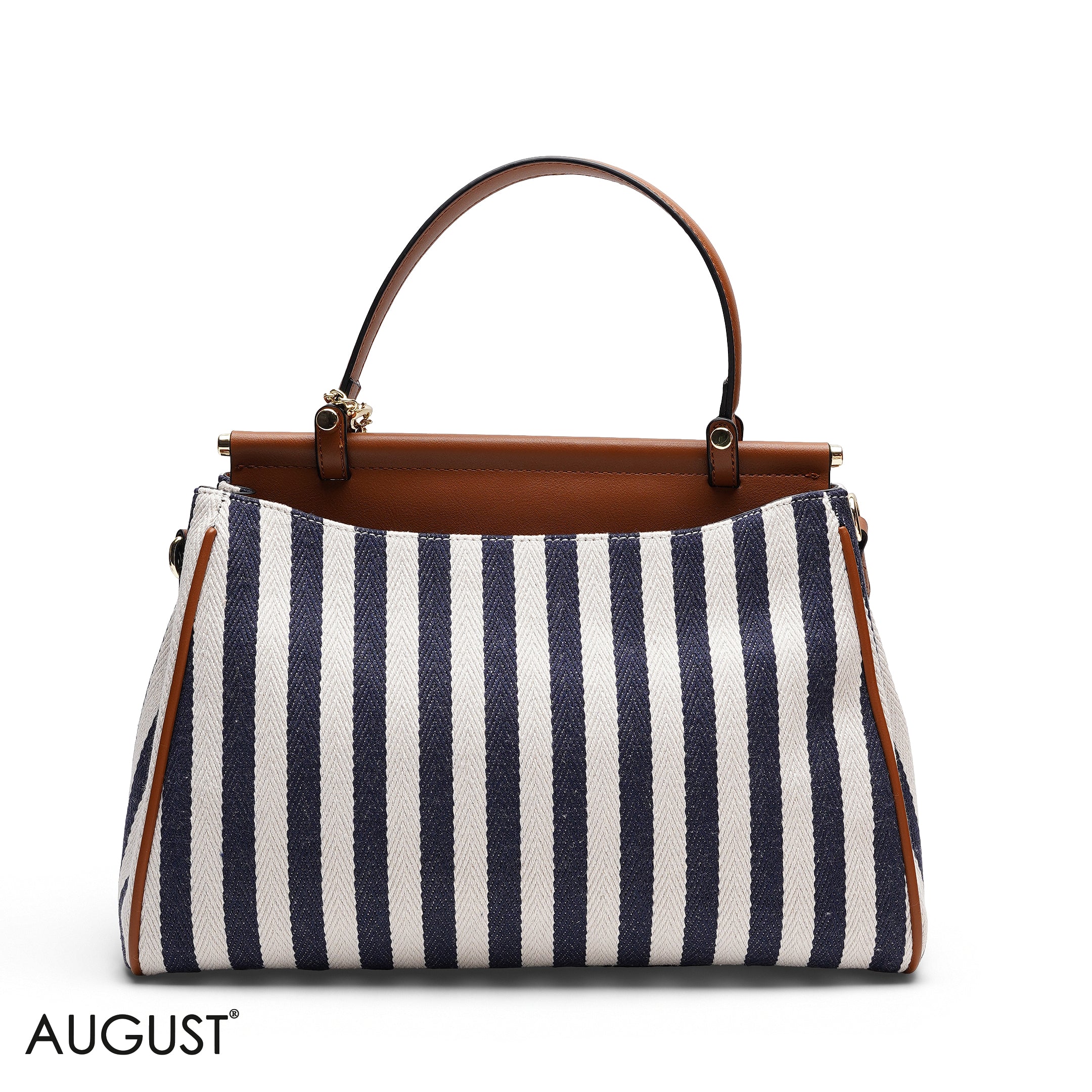 EMILY LORAN STRIPED CANVAS BAG