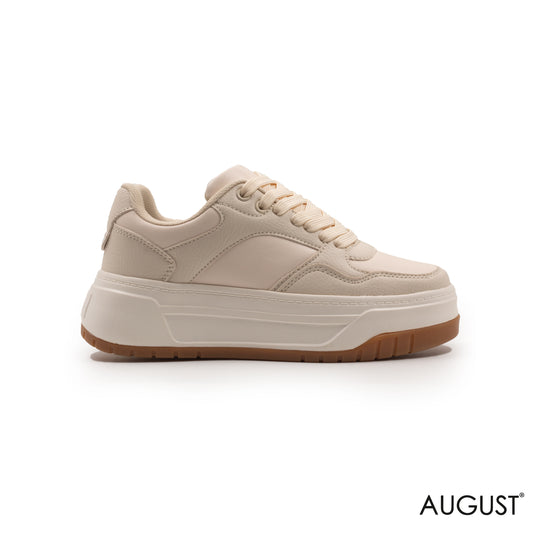 BEIGE SNEAKERS WITH THICK SOLE