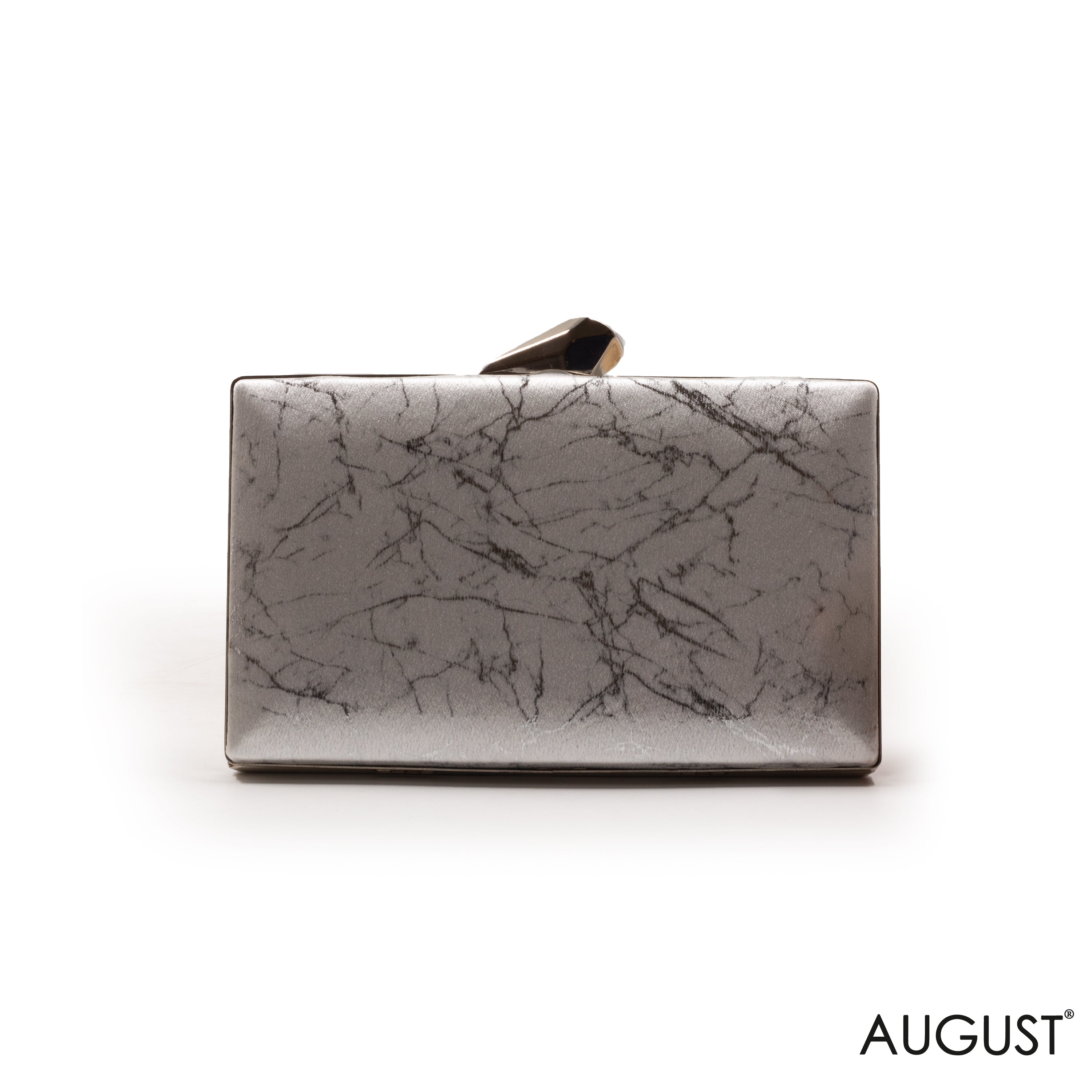 MINI TEXTURED LEATHER WALLET WITH FLAP