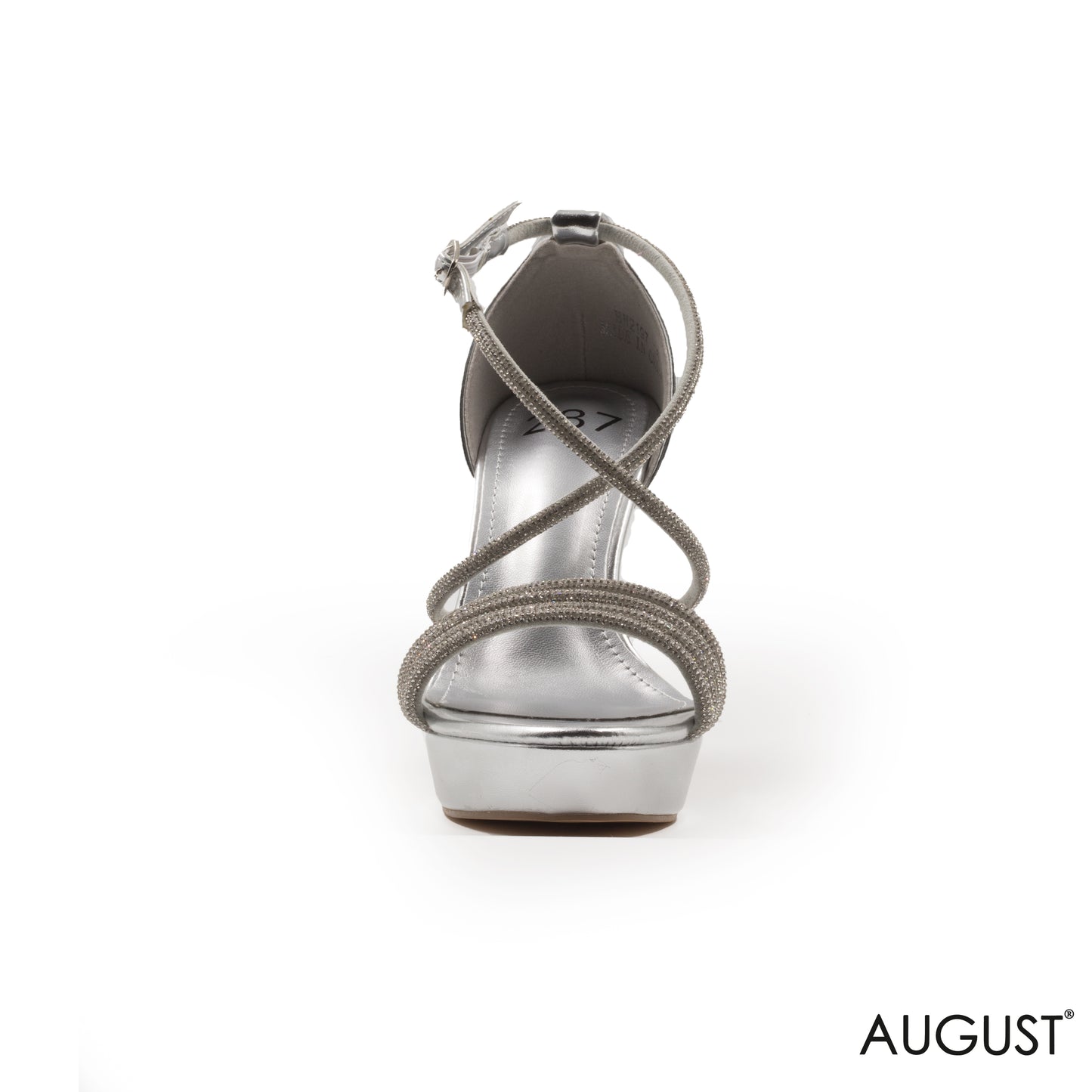 BRIDE STRAPPY STRASS SANDAL WITH ANKLE BUCKLE
