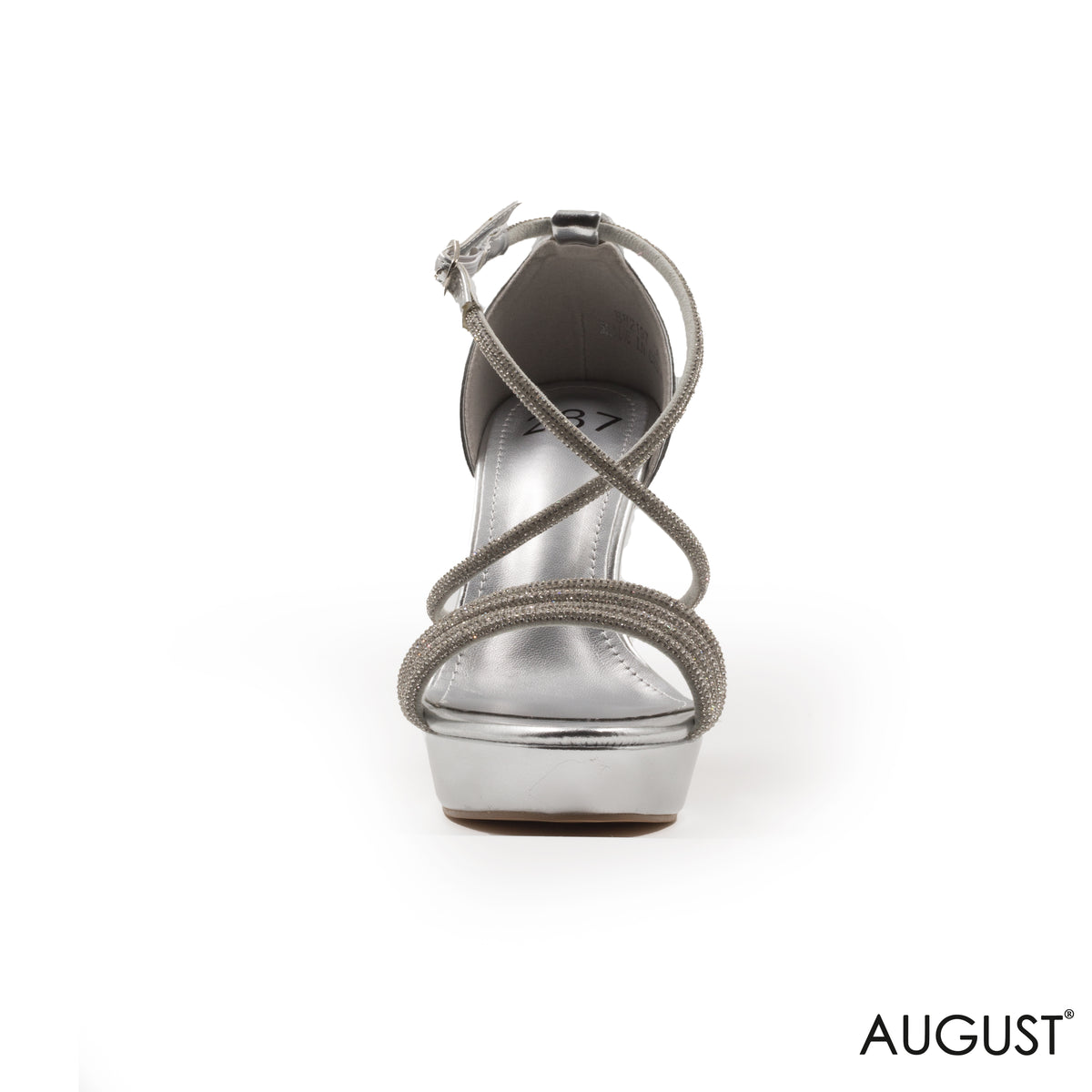 BRIDE STRAPPY STRASS SANDAL WITH ANKLE BUCKLE