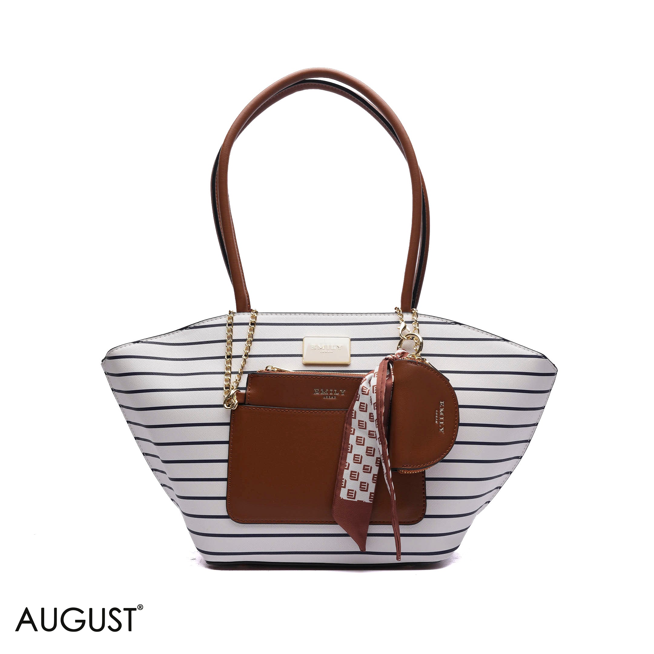 EXPANDABLE SHOULDER BAG WITH POUCH