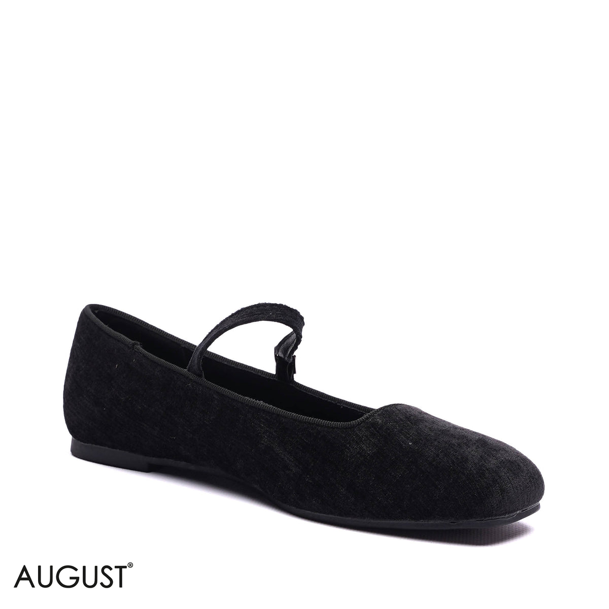 VELVET MARY JANE BALLET FLATS