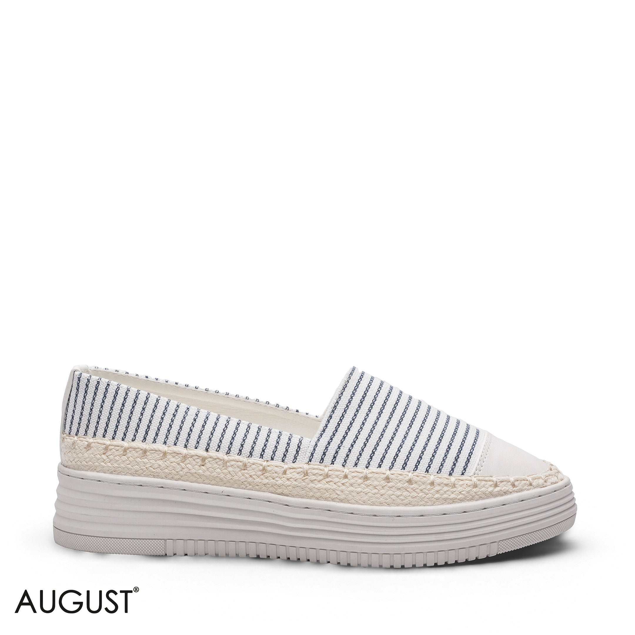 ELEGANT STRIPPED CLASSIC POINTED TOE FLAT