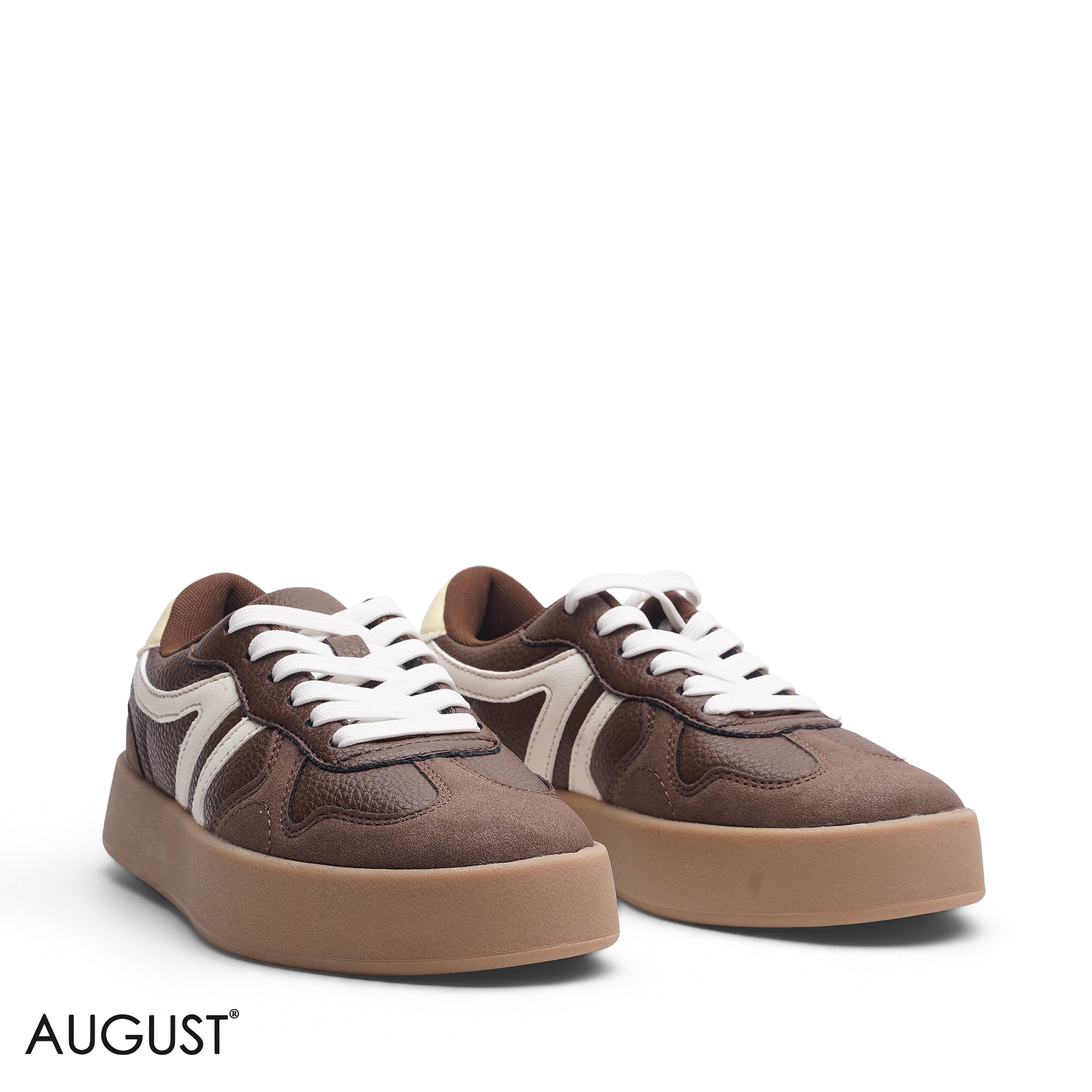 BROWN SUEDE LEATHER
SNEAKERS WITH RUBBER SOLE