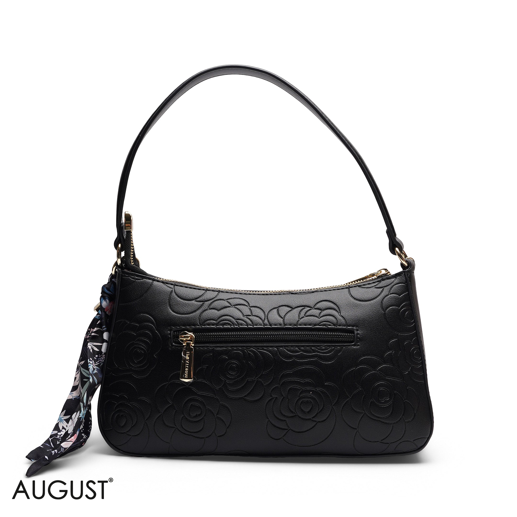 EMBOSSED MULTI-POUCH SHOULDER BAG SET