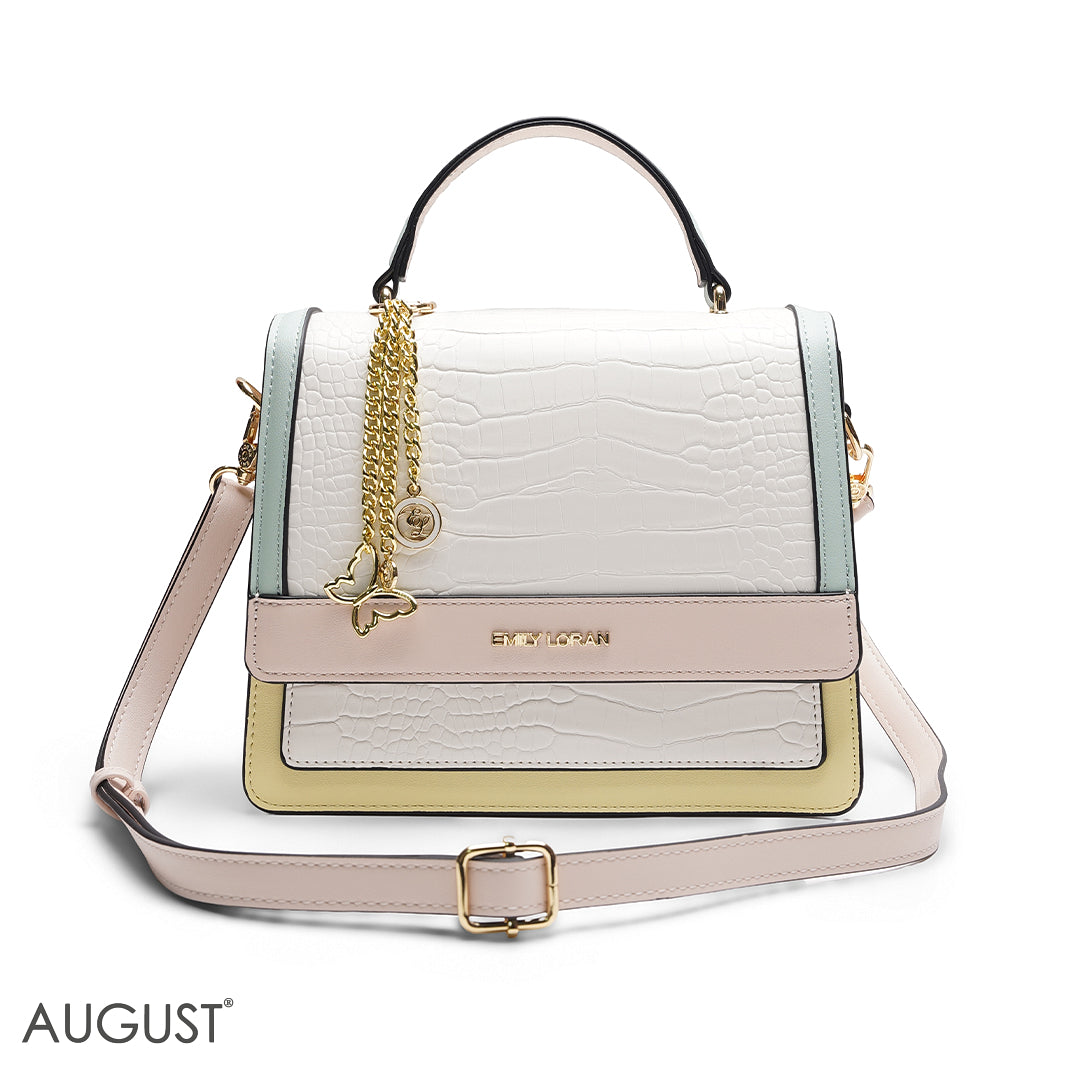 MULTI-COLOUR PASTEL SATCHEL BAG