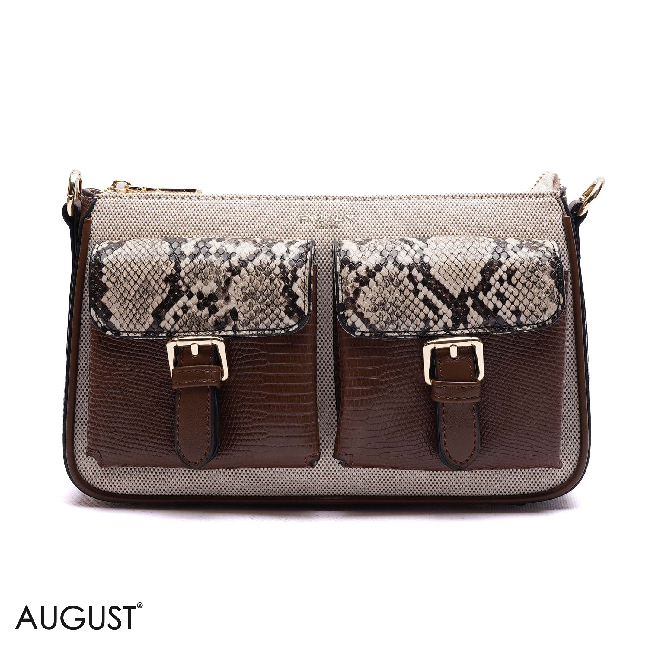 ELEGANT DUAL-POCKET CROSSBODY BAG
