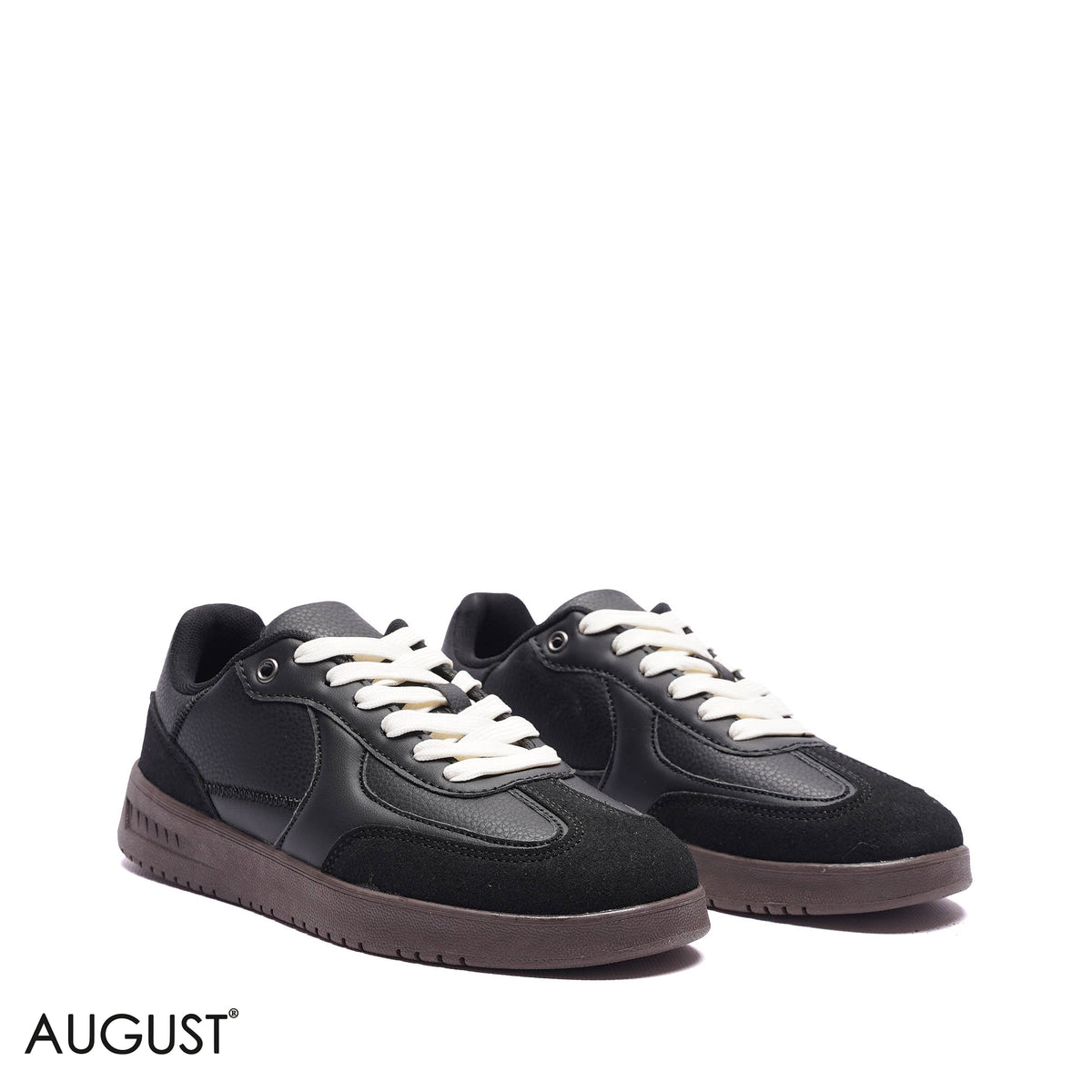 MONOCHROME PANELS LOW-TOP SNEAKERS