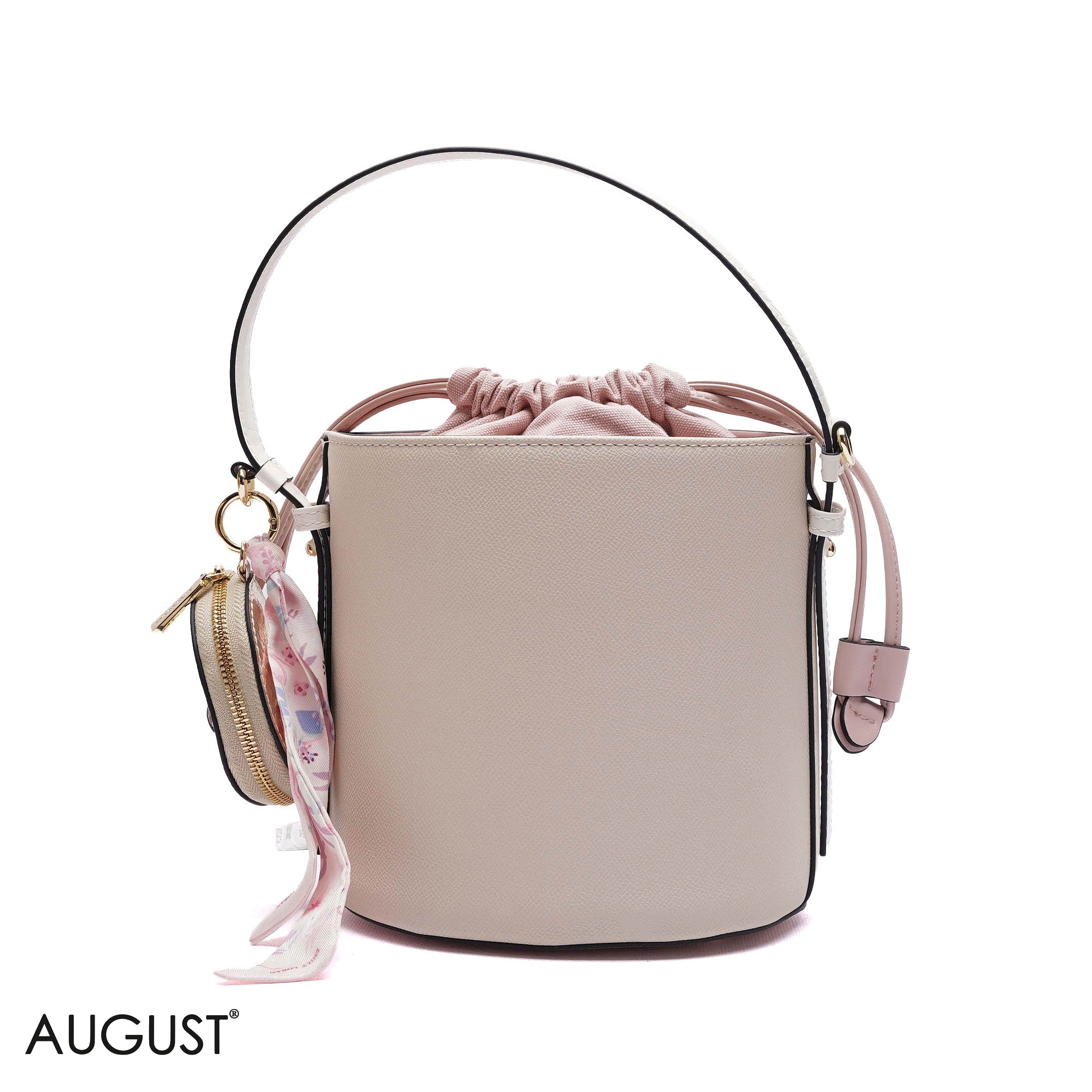 ELEGANT DRAWSTRING BUCKET BAG