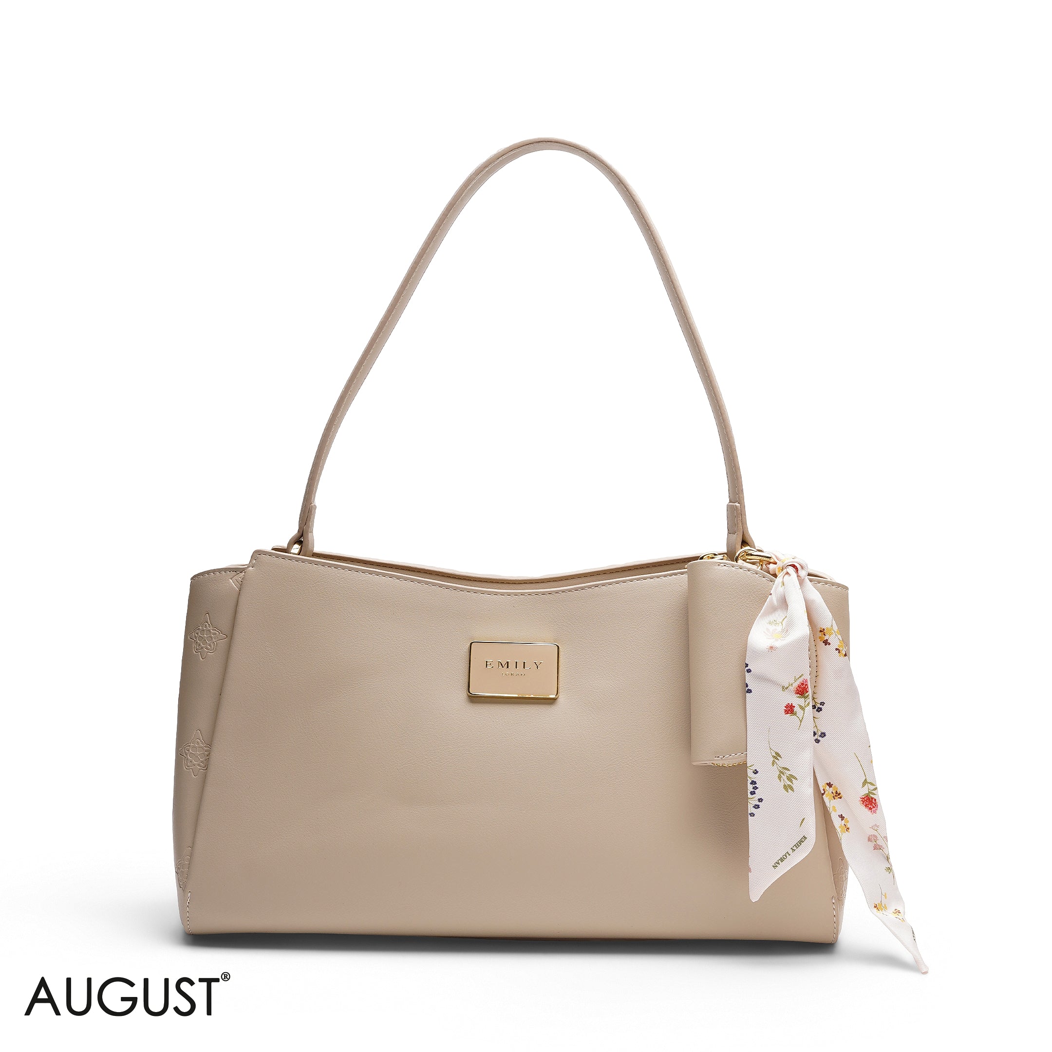 SHOULDER BAG WITH SCARF AND COIN PURSE