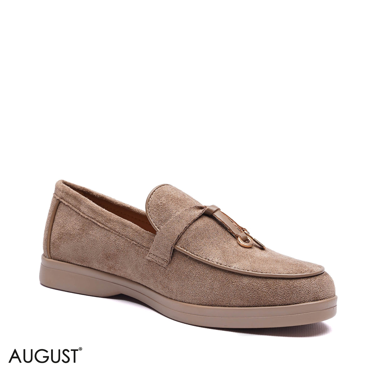 TASSELED SUEDE LOAFERS