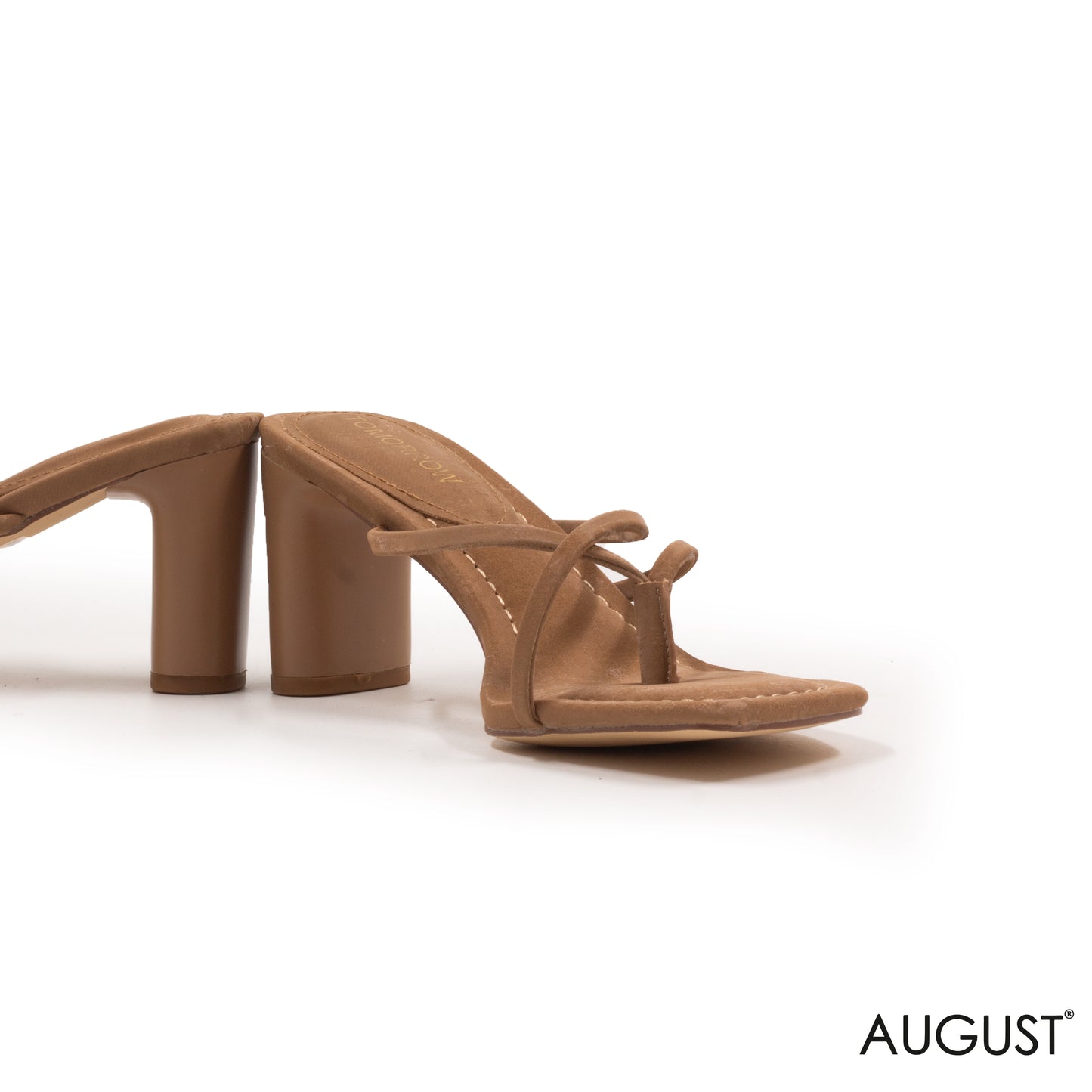 SUEDE LEATHER BLOCK-HEELED SABO