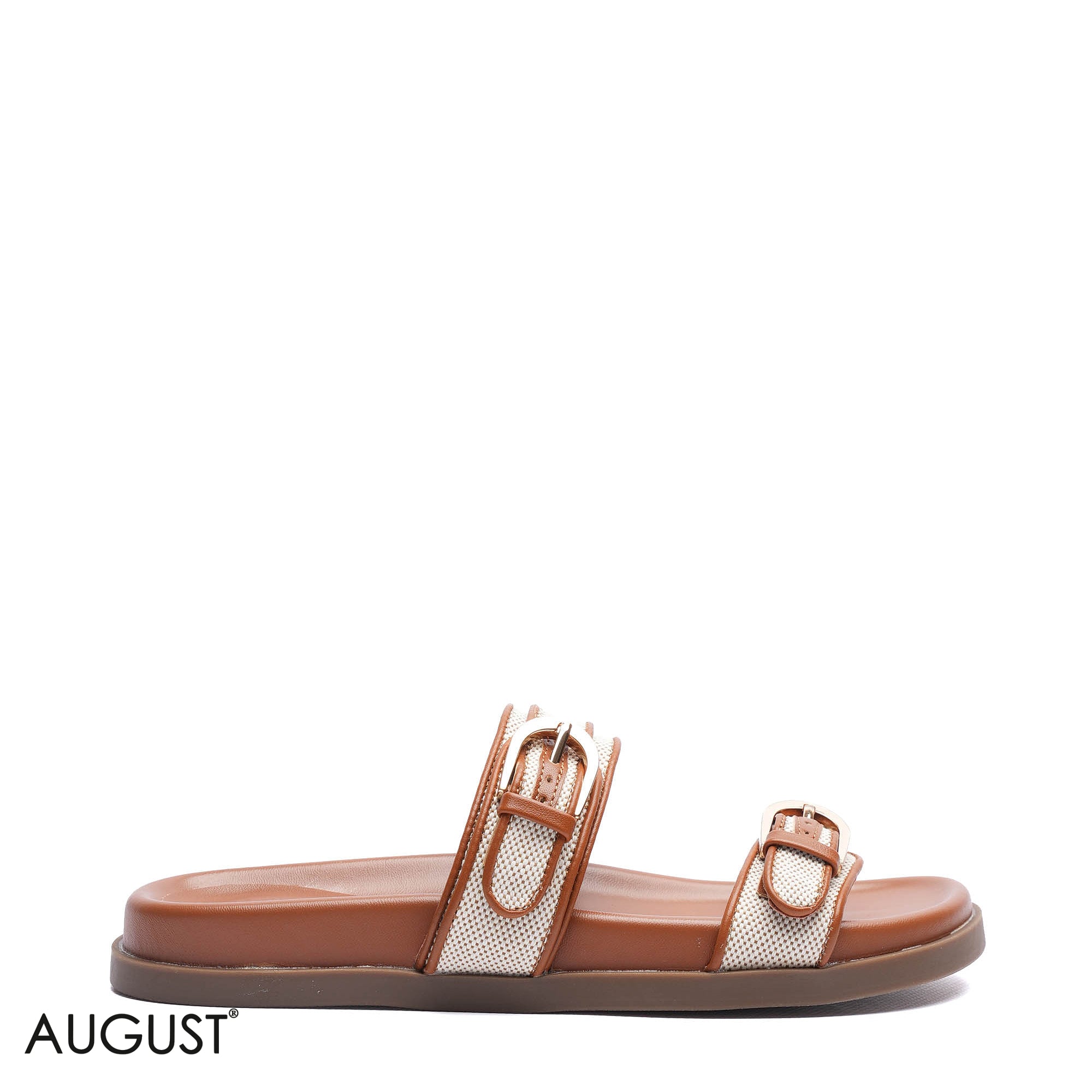 MESH DUAL STRAP BUCKLE SLIDERS