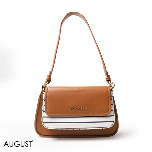 EMILY LORAN SHOULDERS BAG LEATHER AND FUR THREE-PIECES SET