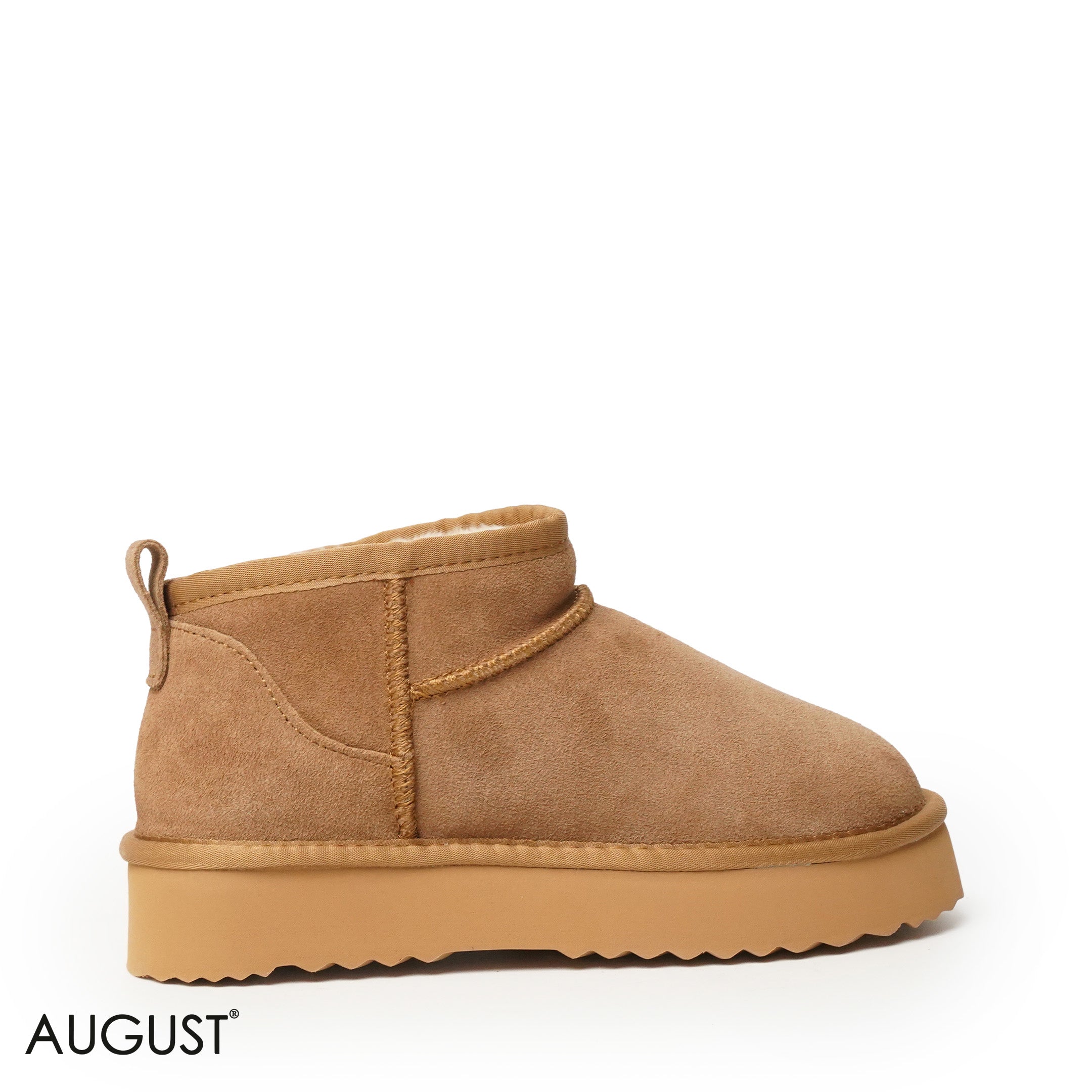 CHESTNUT SUEDE LEATHER ANKLE UGGS
