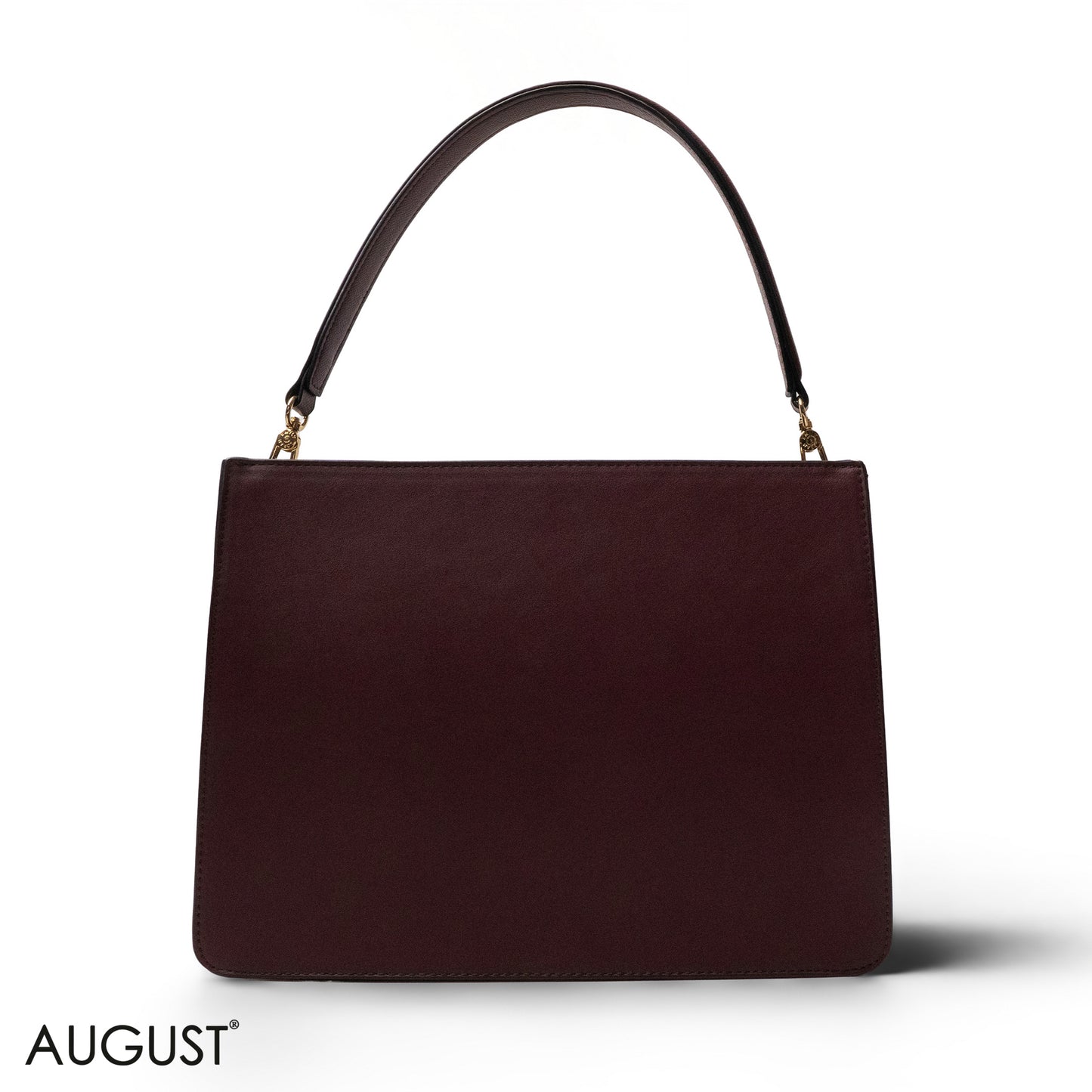 MATTE SMOOTH LEATHER HANDBAG WITH ACCESSORIES -LARGE