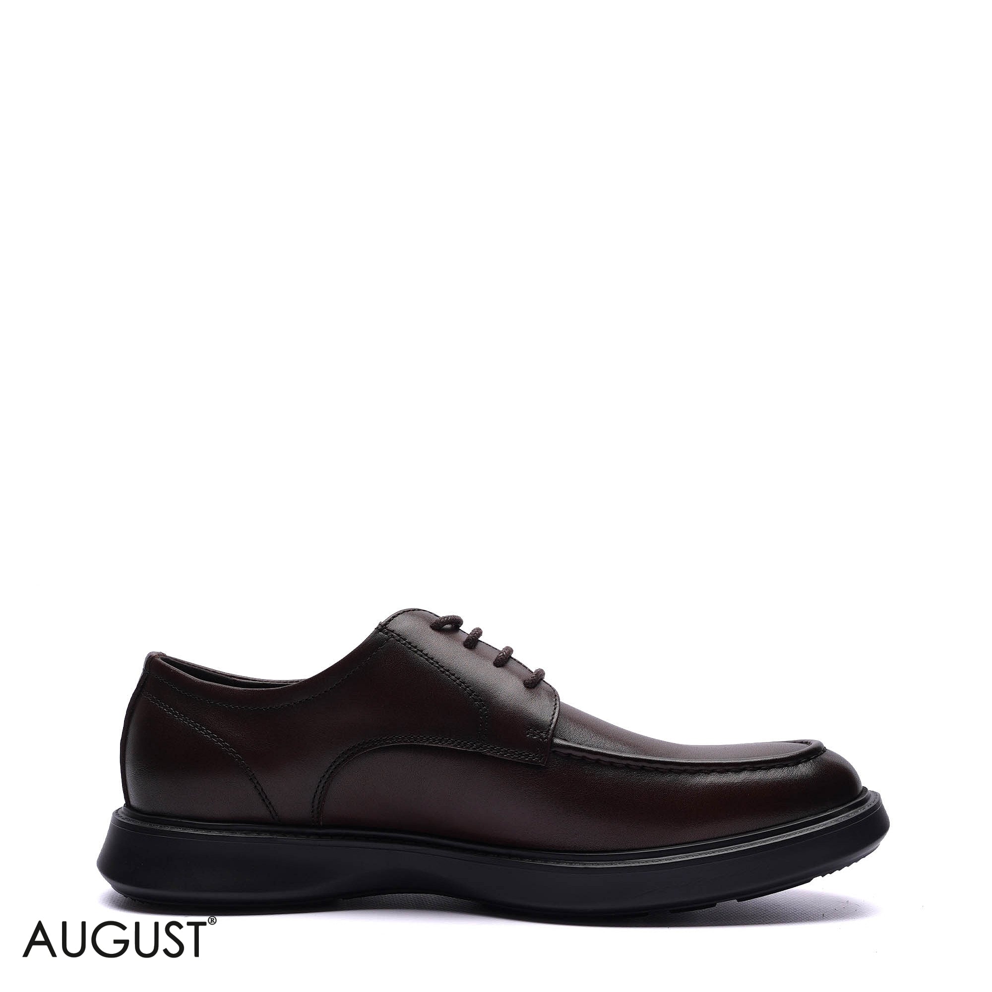 Premium Leather Moc-Toe Derby Casuals