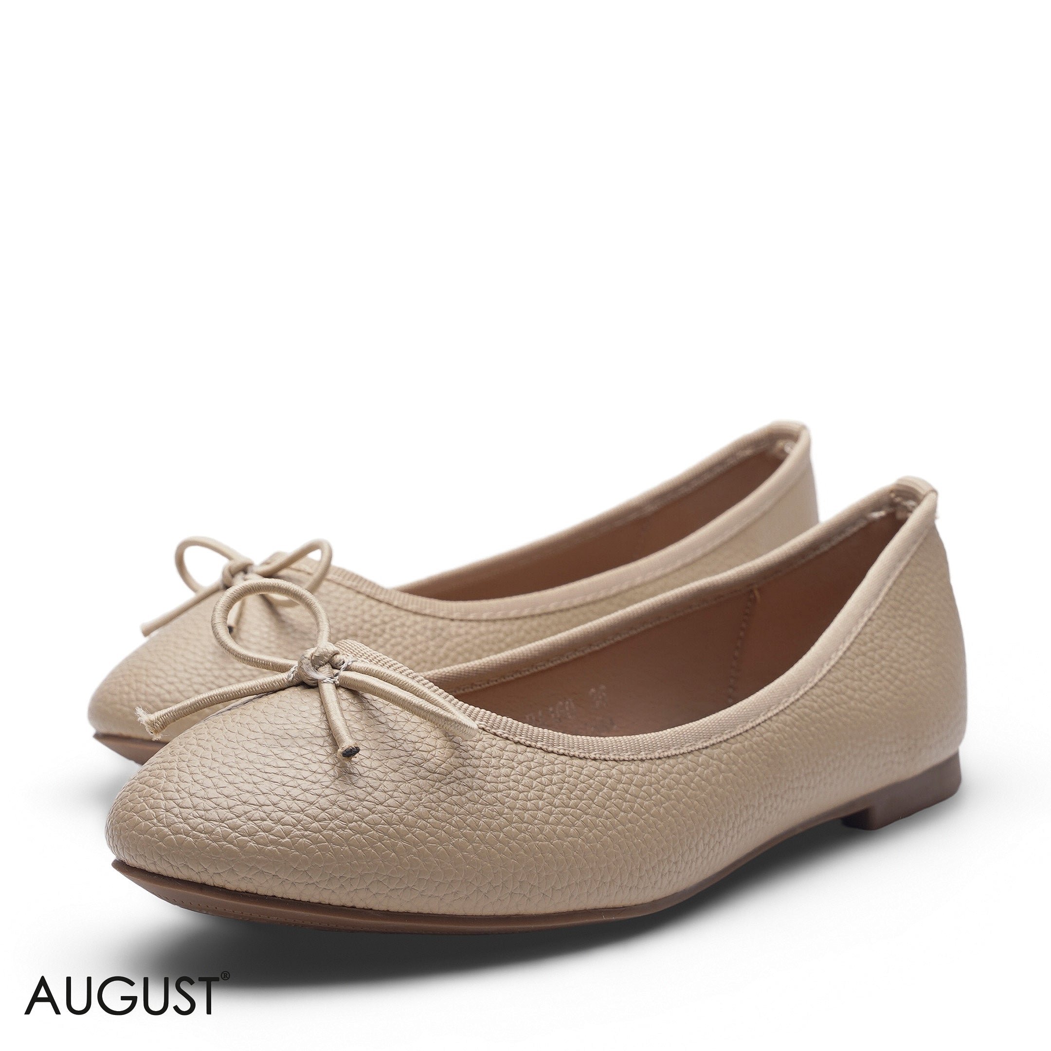 ELEGANT NATURAL BEIGE POINTED D'ORSAY FLAT