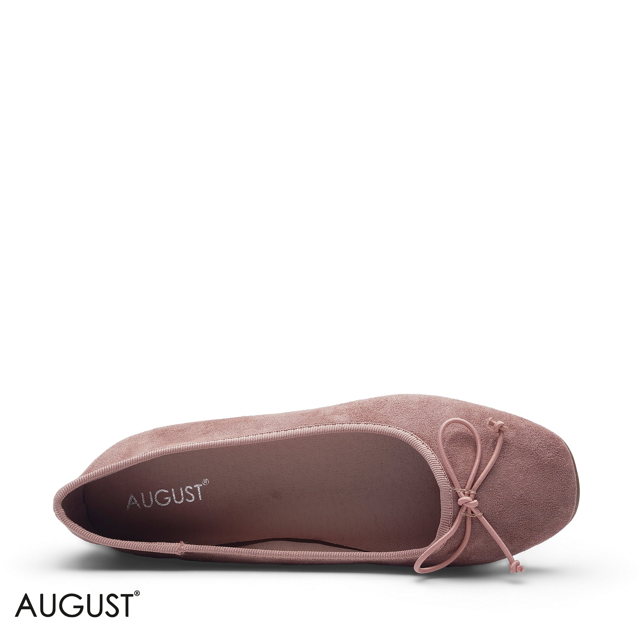 ELEGANT PINK SUEDE KNOT FLAT