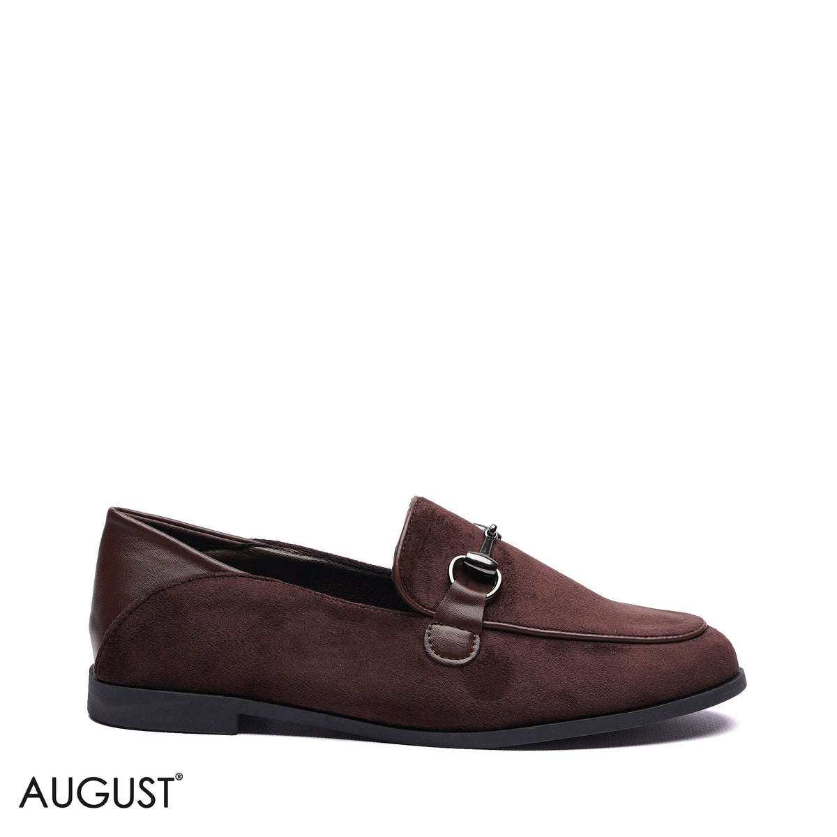 HORSEBIT SUEDE MIXED-MATERIAL LOAFERS