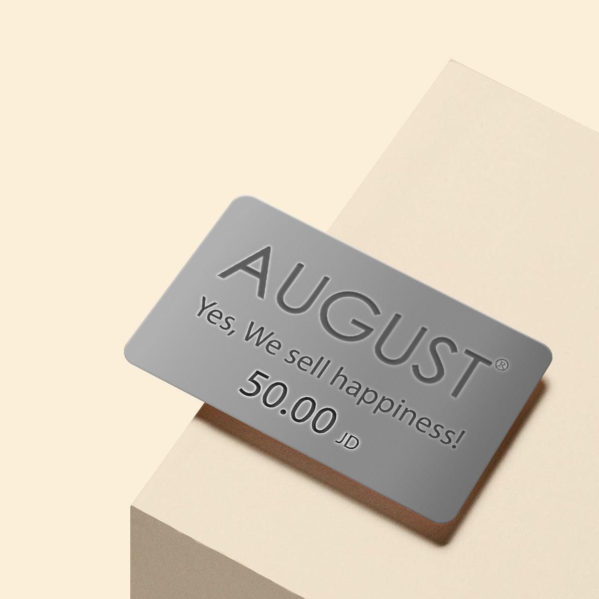 prepaid debit card loaded with 50.00 JOD . - augustshoes