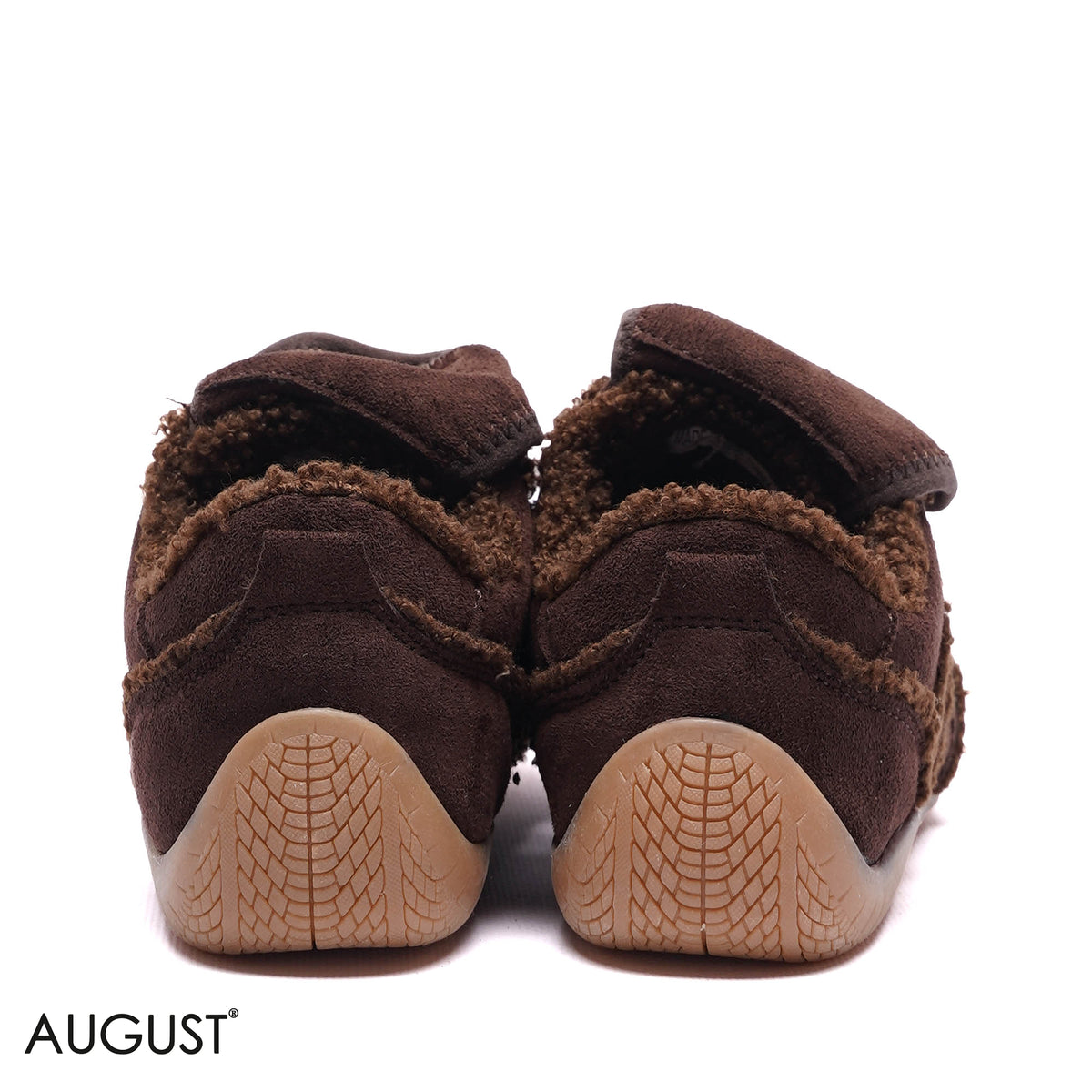 FAUX FUR TRIMMED SUEDE SNEAKERS