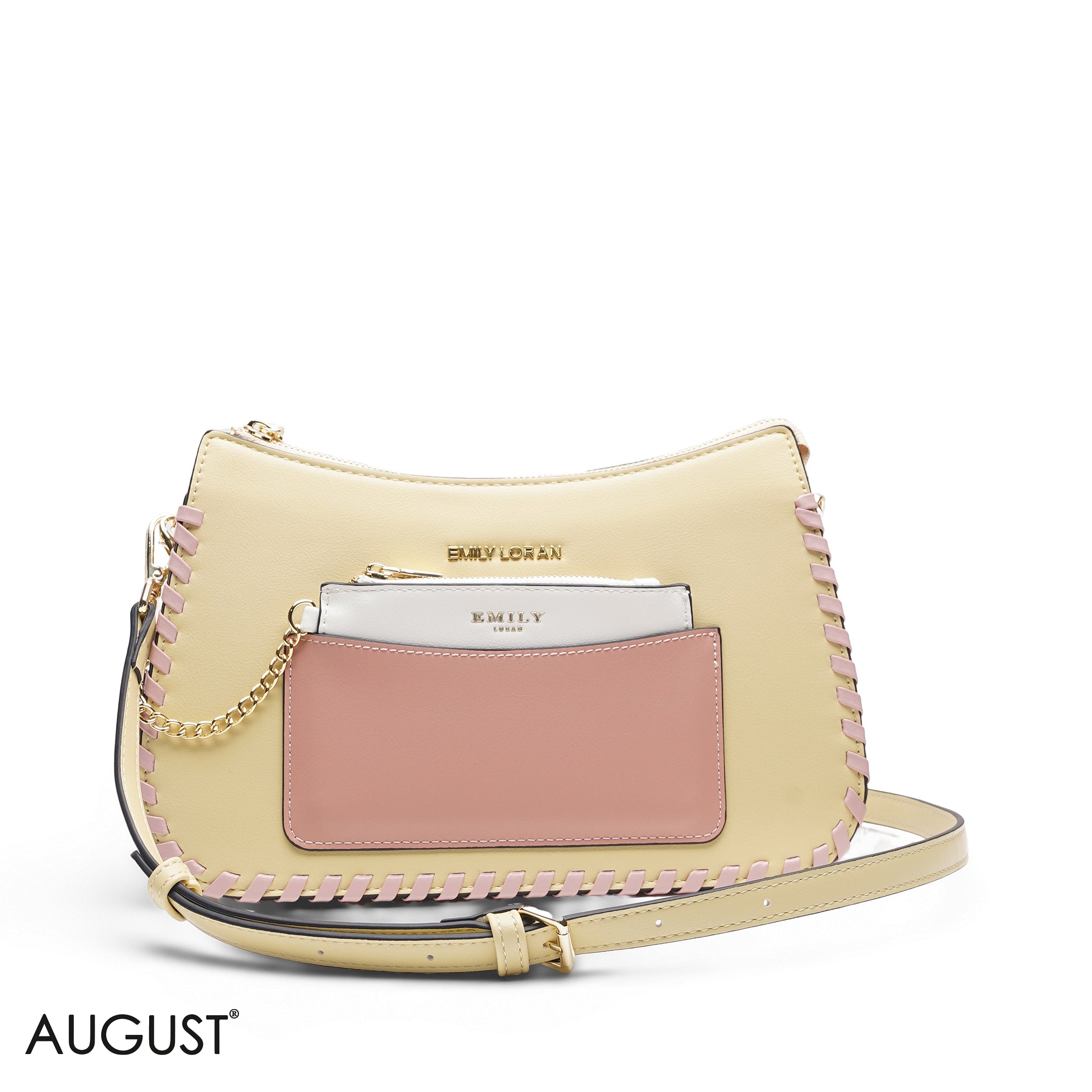 YELLOW BAG WITH HAND STRAP - MED