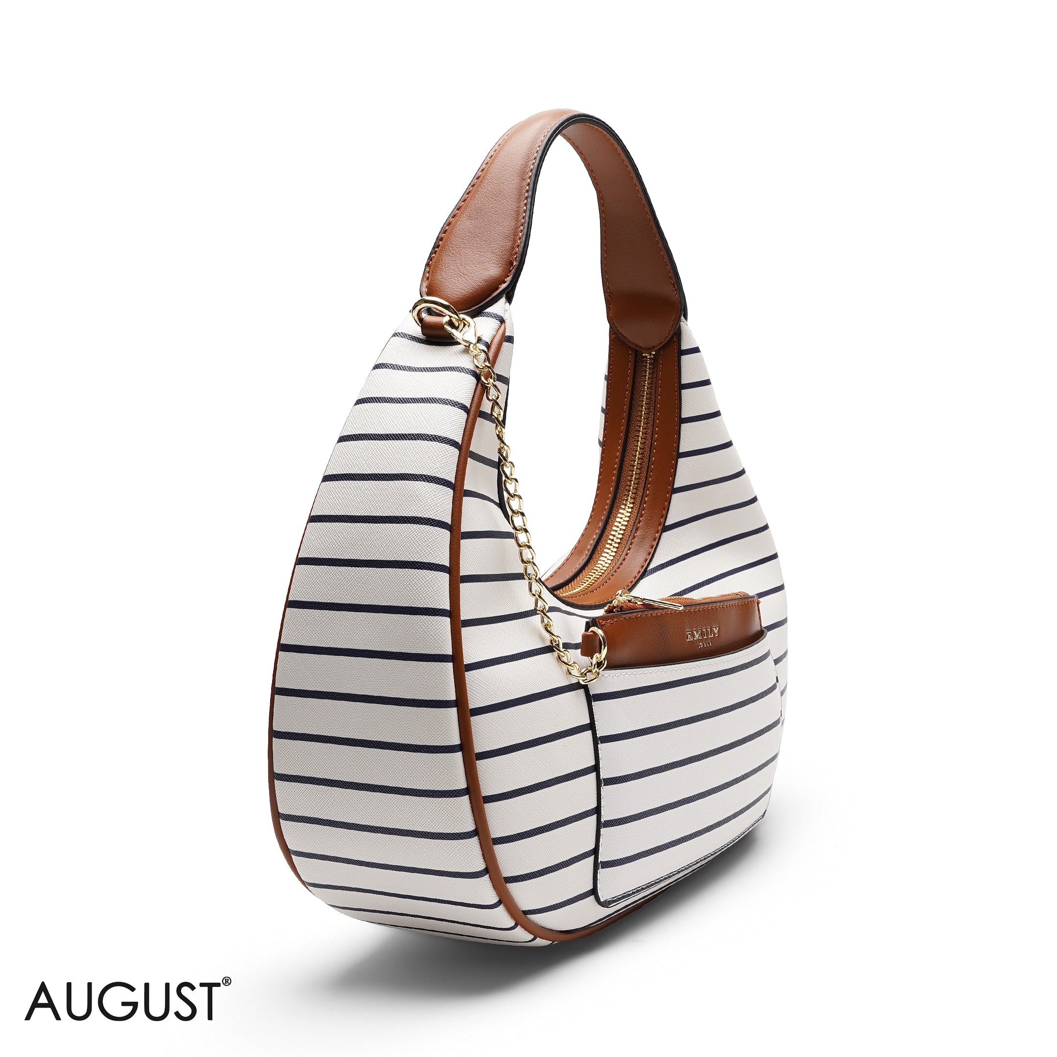 HOBO BAG WITH POUCH AND WEBBING STRAP
