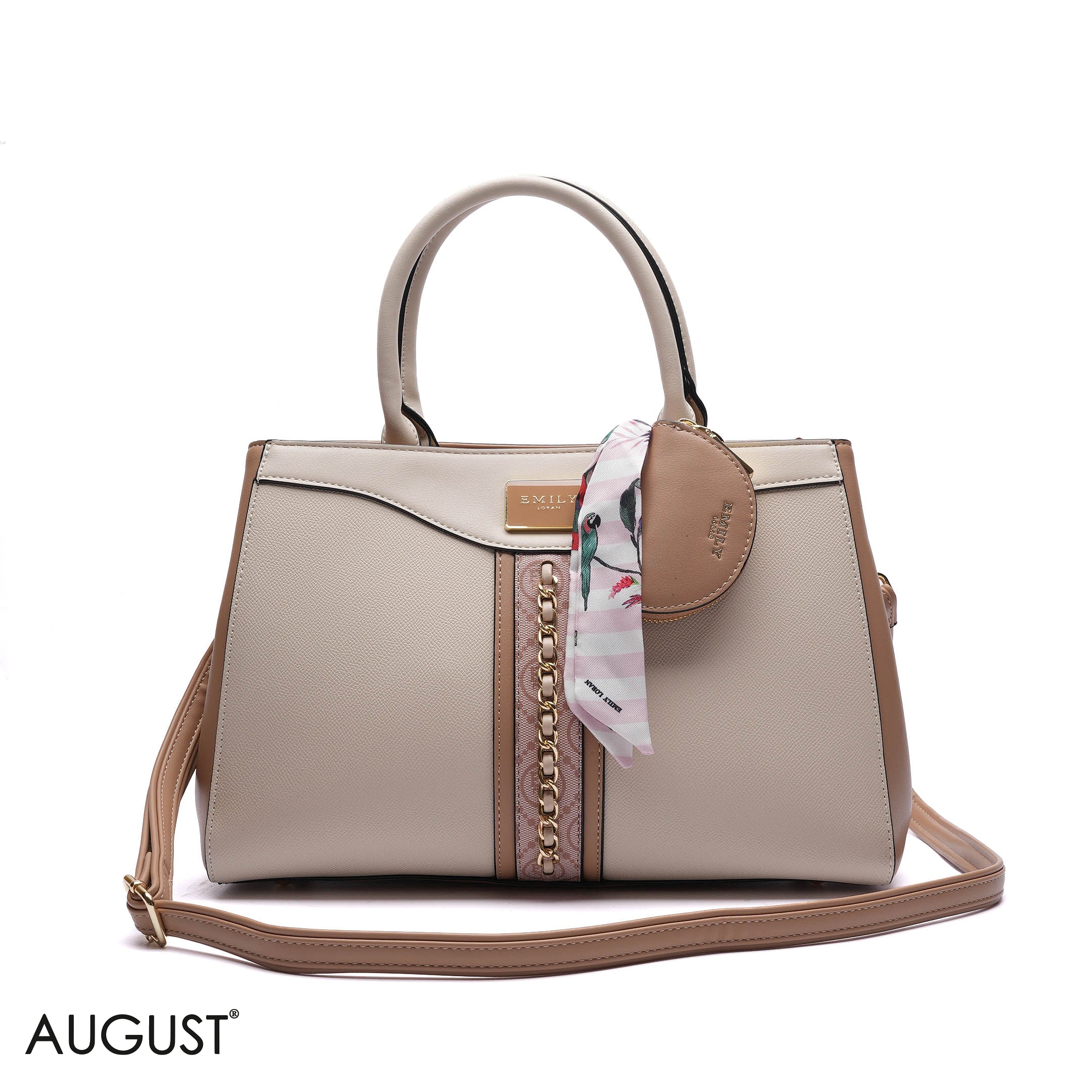 CHAIN-DETAIL HANDBAG WITH COIN PURSE
