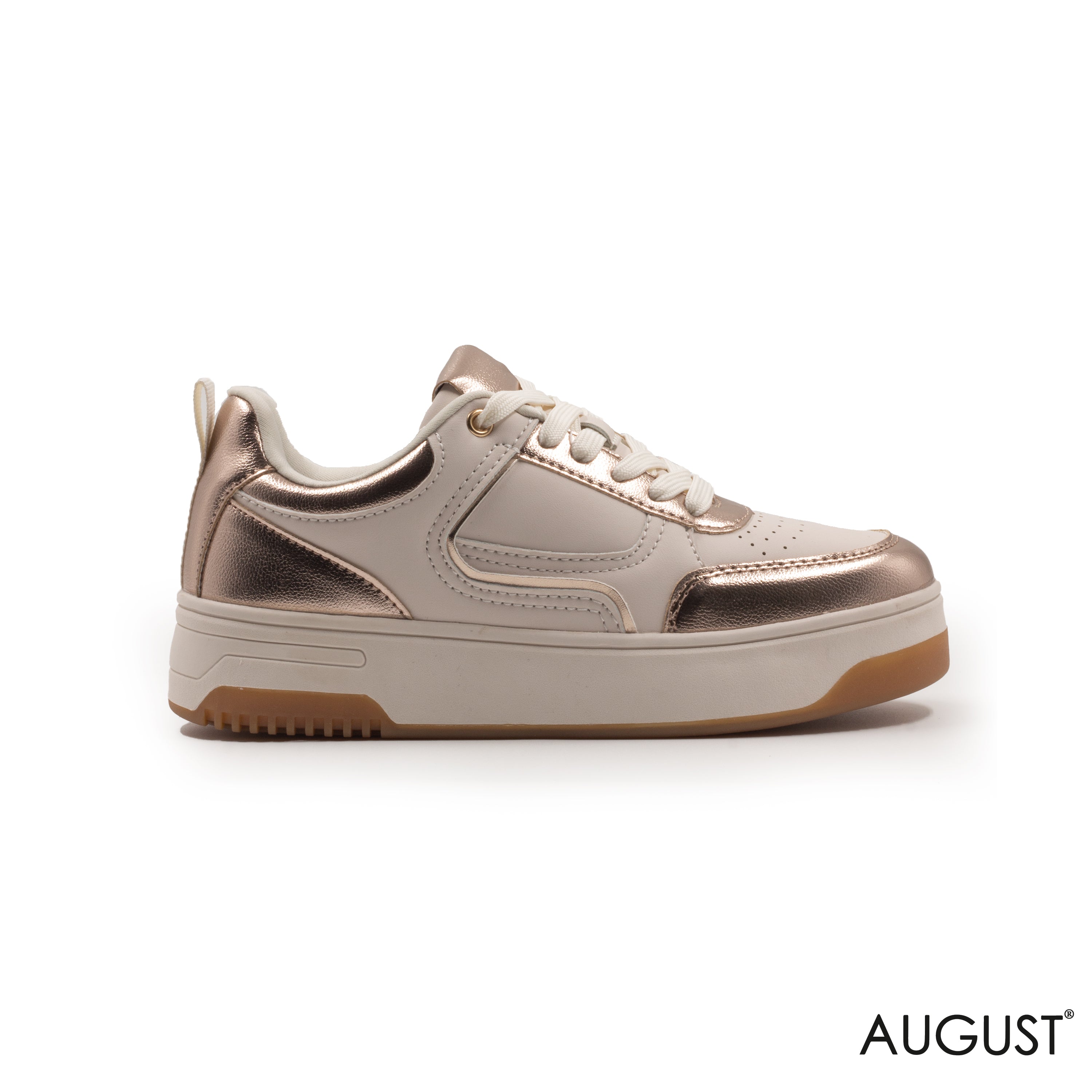 ROZ METALLIC SNEAKERS WITH THICK SOLE