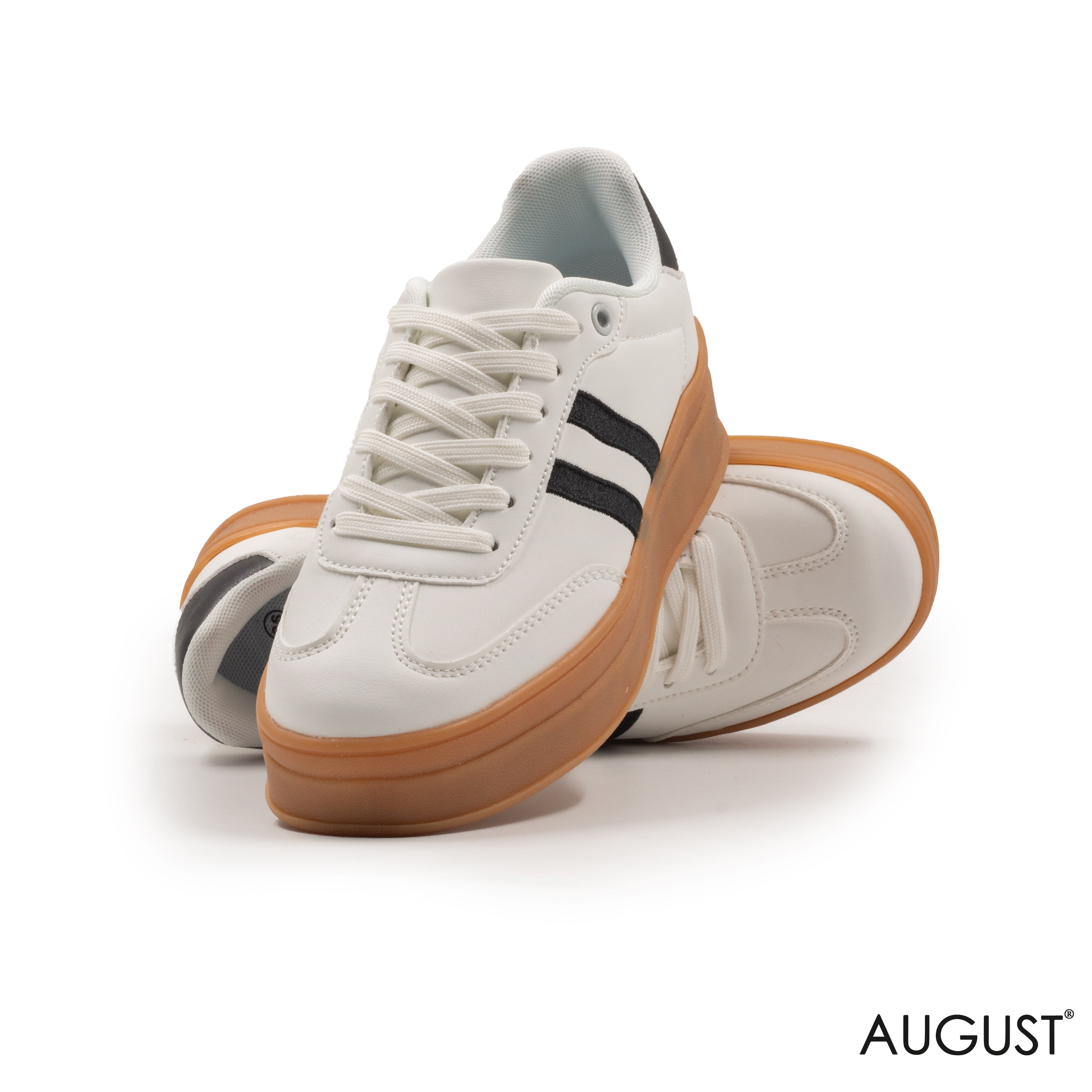 MODREN SUEDE SPORTY STRIPE, PLATFORM SNEAKERS
