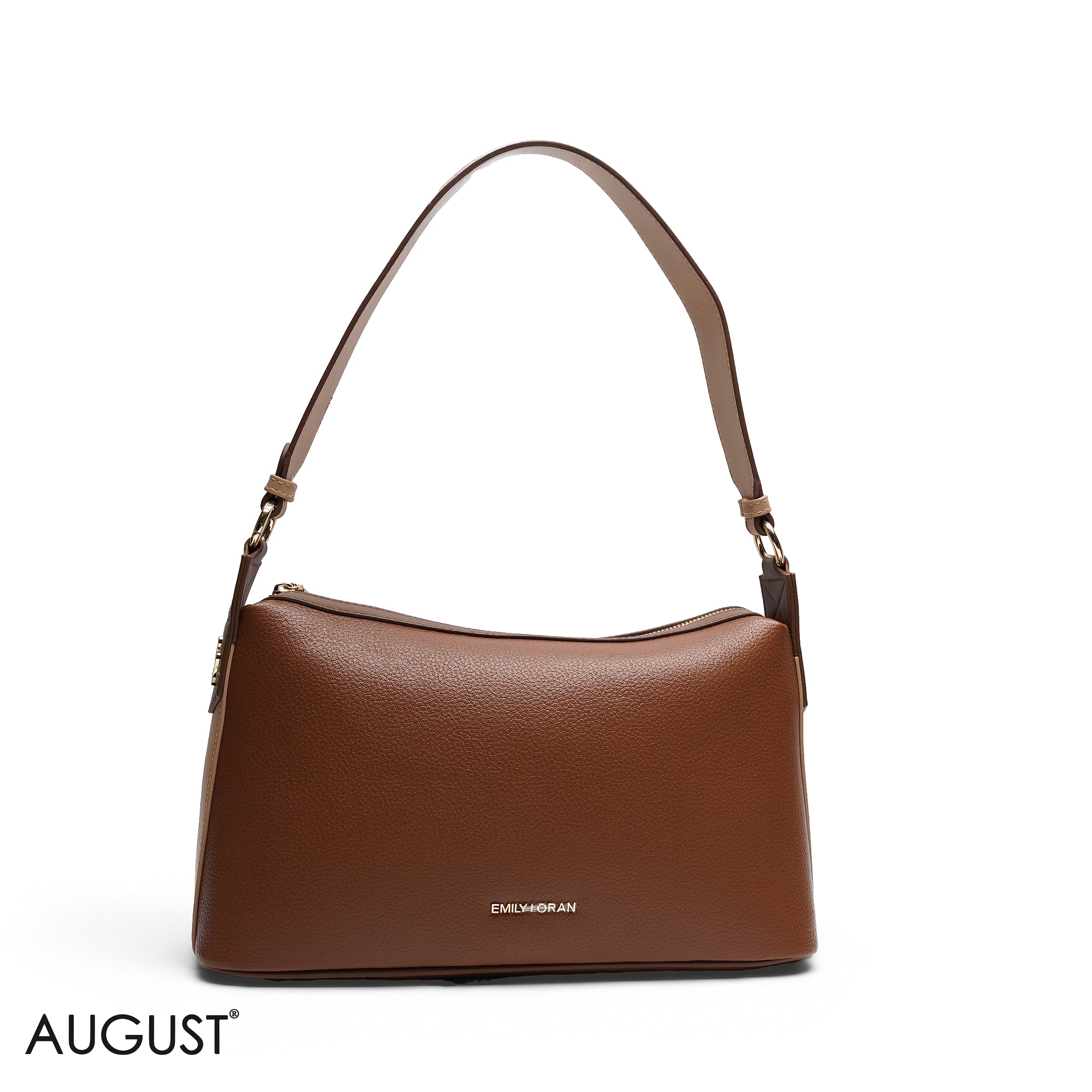 GRAINED RECTANGULAR SHOULDER BAG