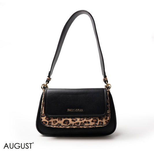 EMILY LORAN SHOULDERS BAG LEATHER AND FUR THREE-PIECES SET