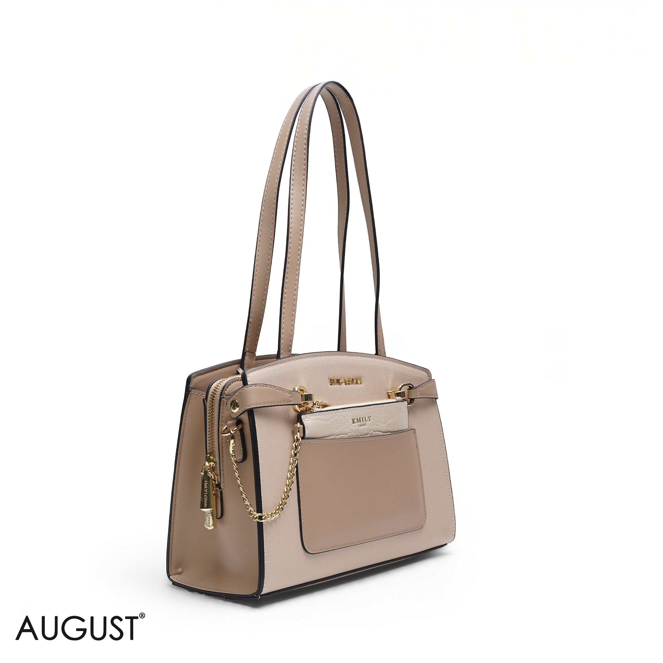 SPECIAL DESIGN EMILY LORAN BEIGE FAUX LEATHER BAG