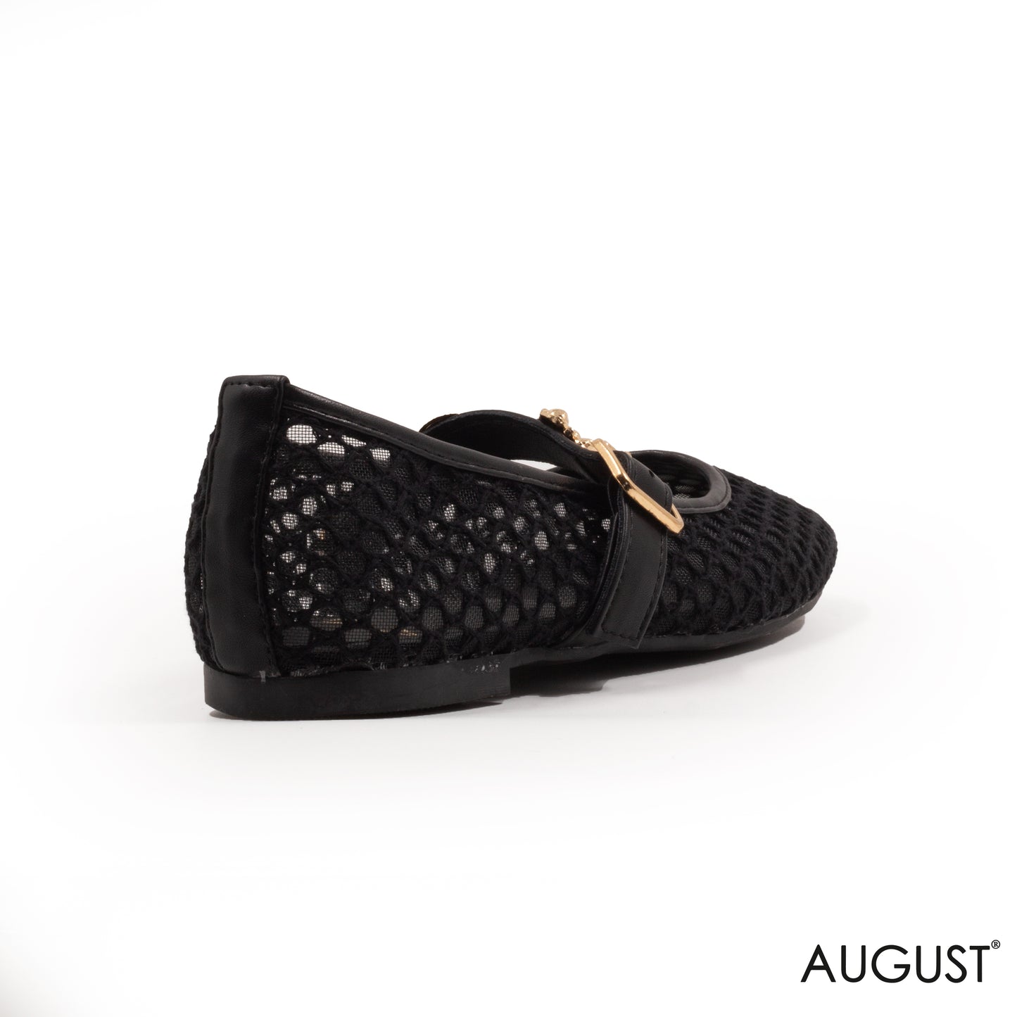 MESH BALLET FLAT WITH SLIDES SEASHELL EMBELLISHMENTS
