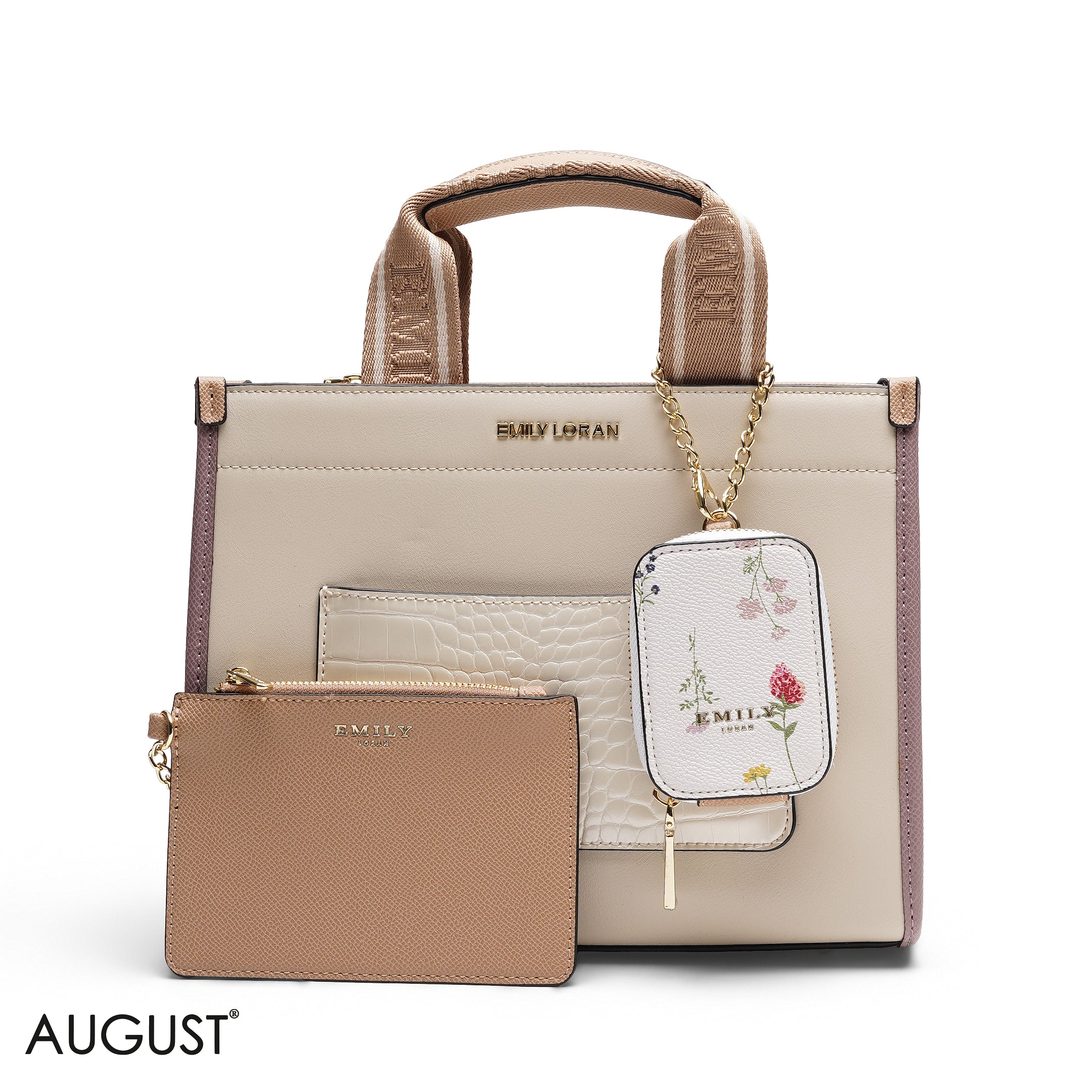 STRUCTURED MULTI-POUCH TOTE BAG SET