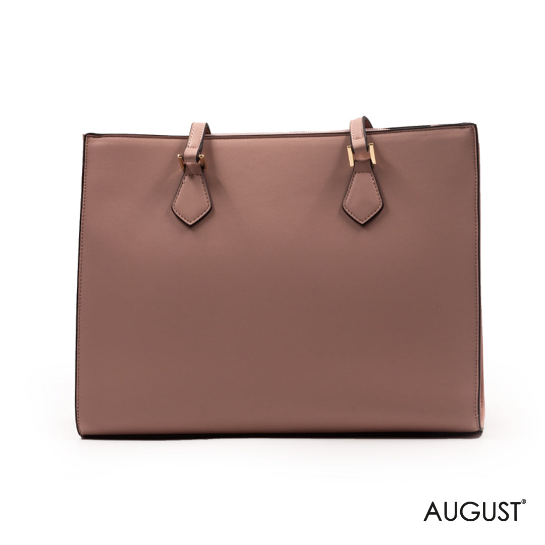 PINK LEATHER SHOULDER BAG