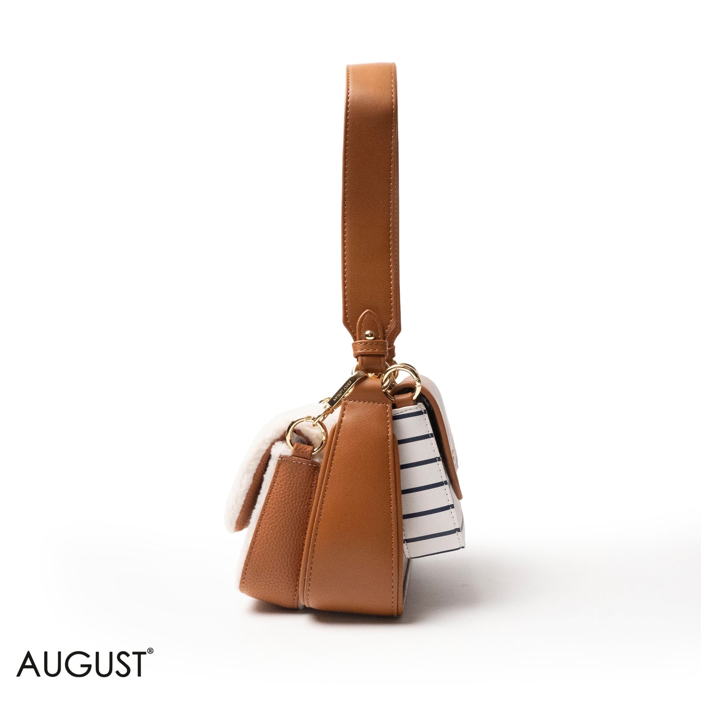 EMILY LORAN SHOULDERS BAG LEATHER AND FUR THREE-PIECES SET