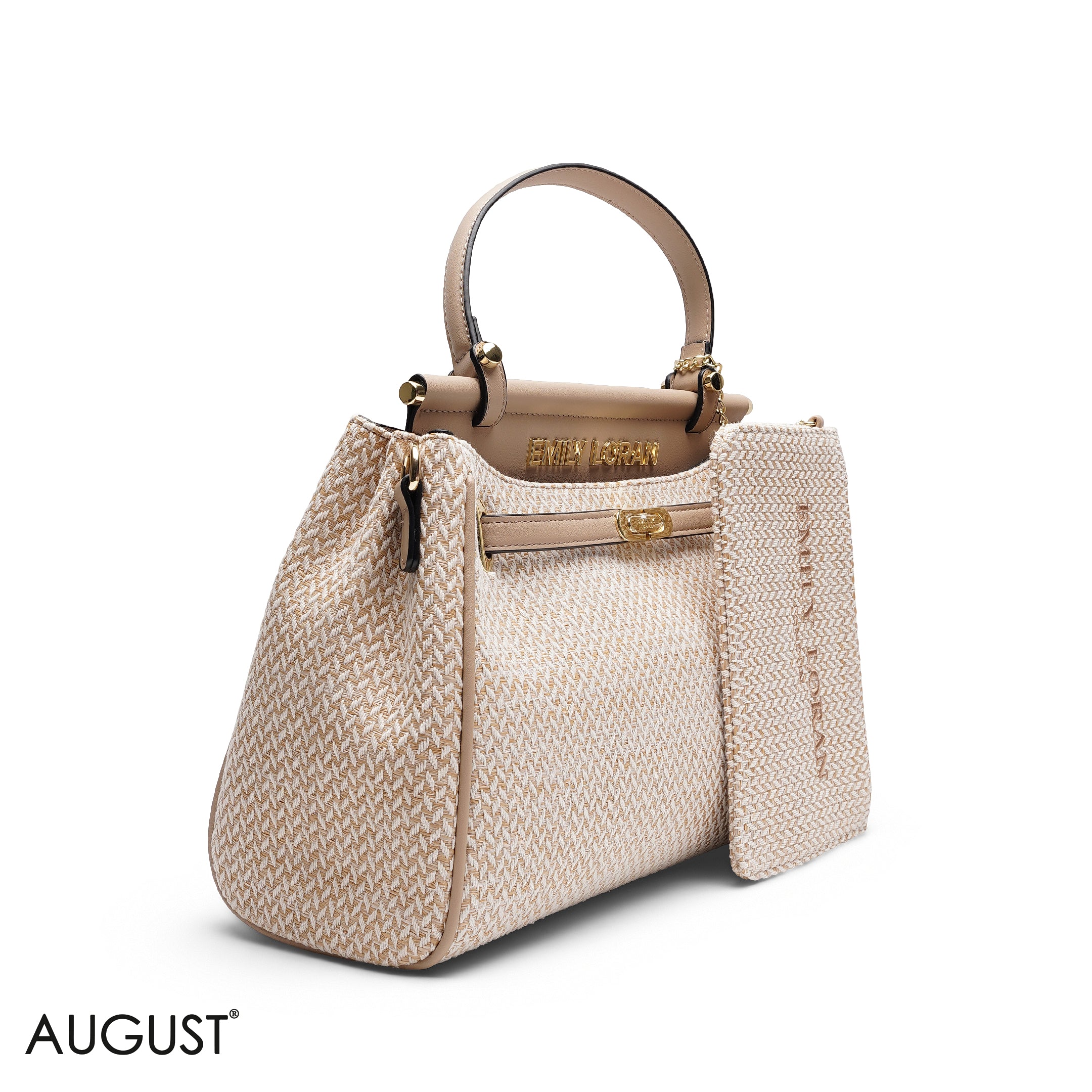 EMILY LORAN BEIGE CANVAS BAG