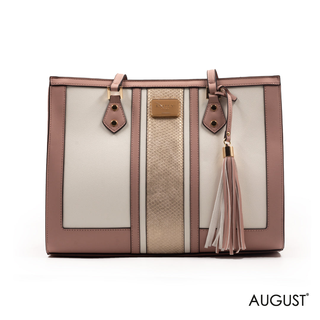 PINK LEATHER SHOULDER BAG