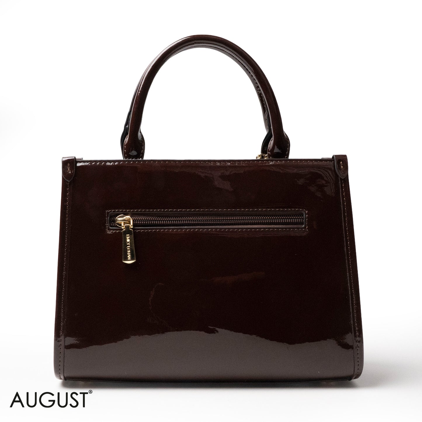 CLASSIC GLOSSY LEATHER PATTERNED HANDBAG - MED