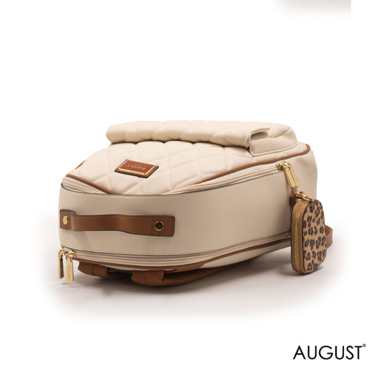 FAUX LEATHER BACKPACK WITH MINI TIGER WALLET