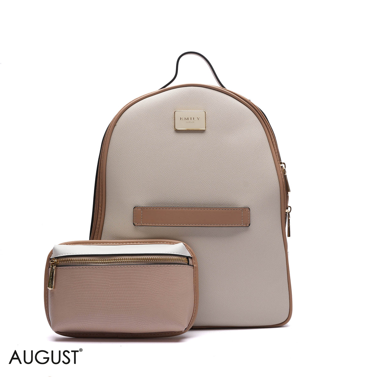 BACKPACK WITH DETACHABLE FRONT POUCH