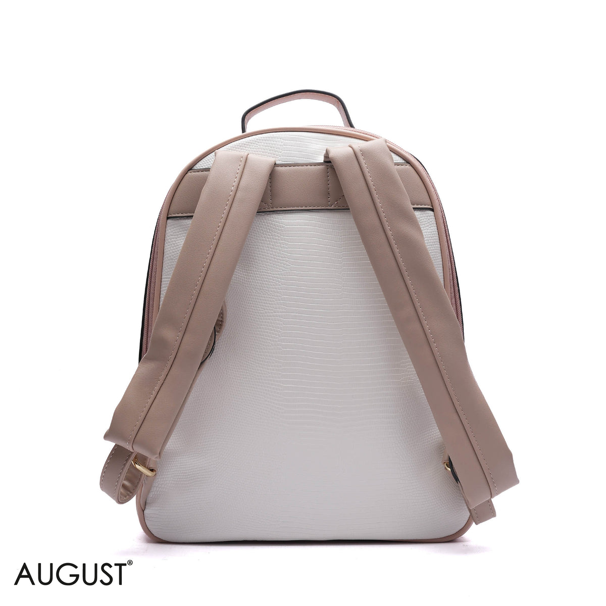 EMBOSSED FLORAL BACKPACK WITH FRONT FLAP POCKET