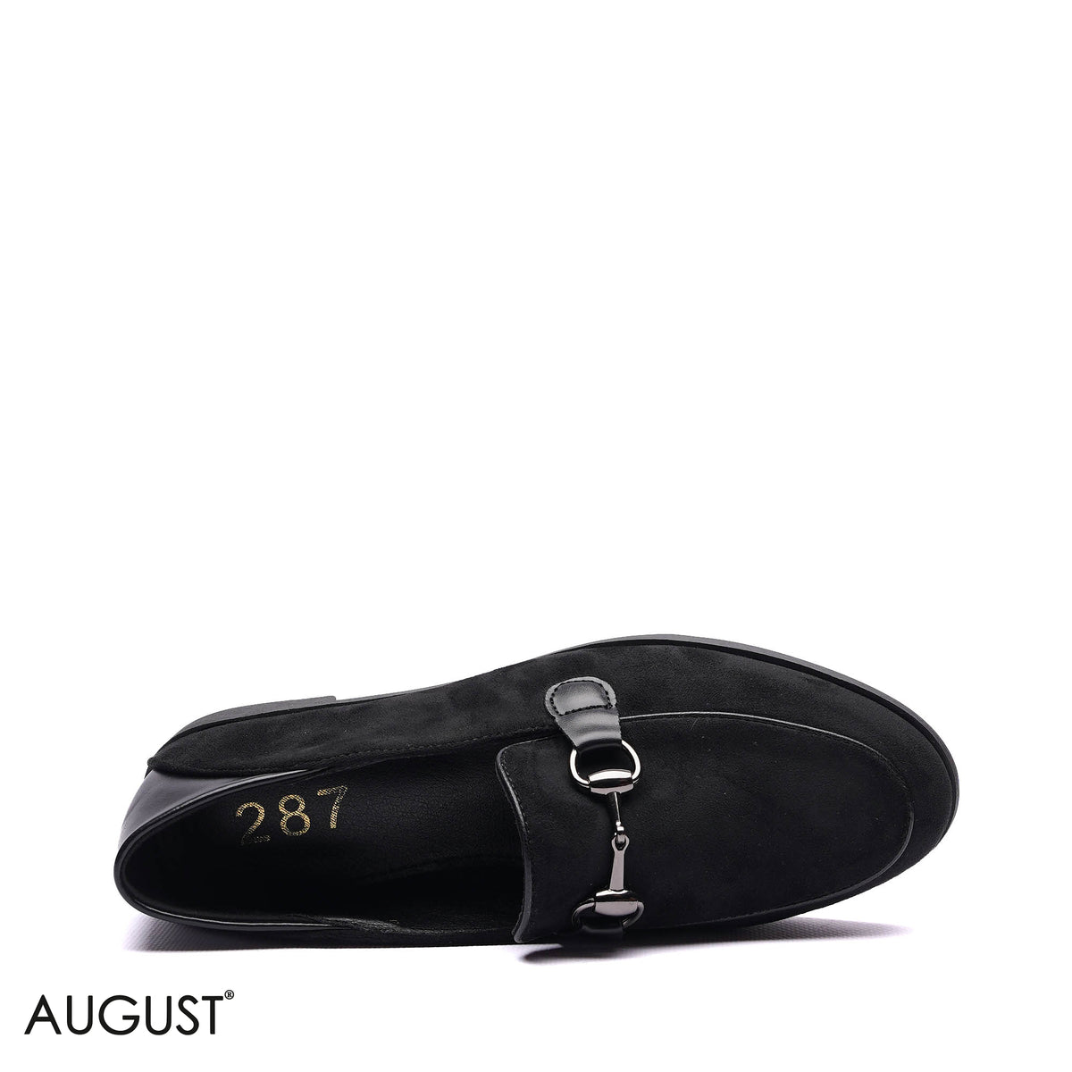 HORSEBIT SUEDE MIXED-MATERIAL LOAFERS