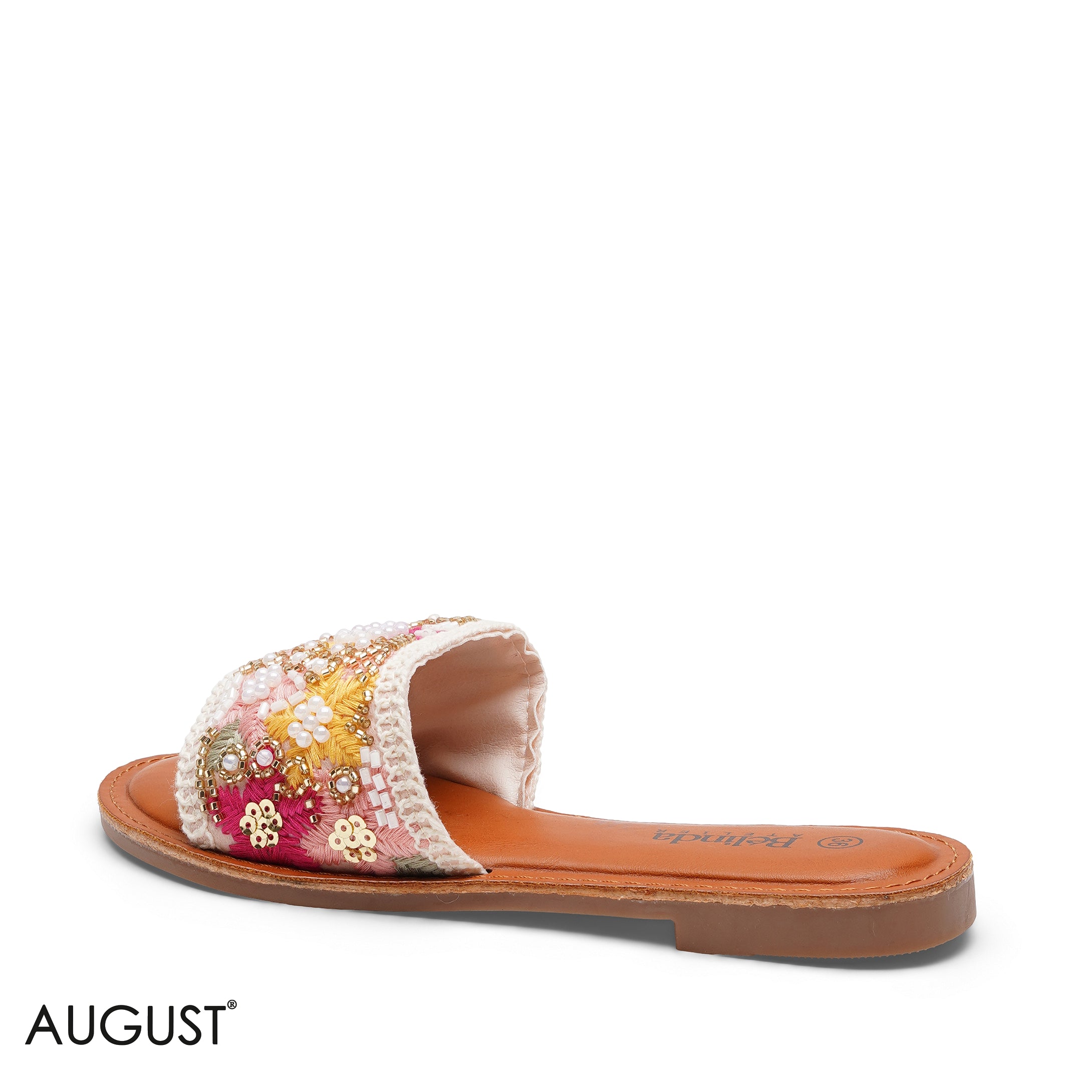 EMBELLISHED ARTISAN WOVEN TEXTILE SLIPPERS