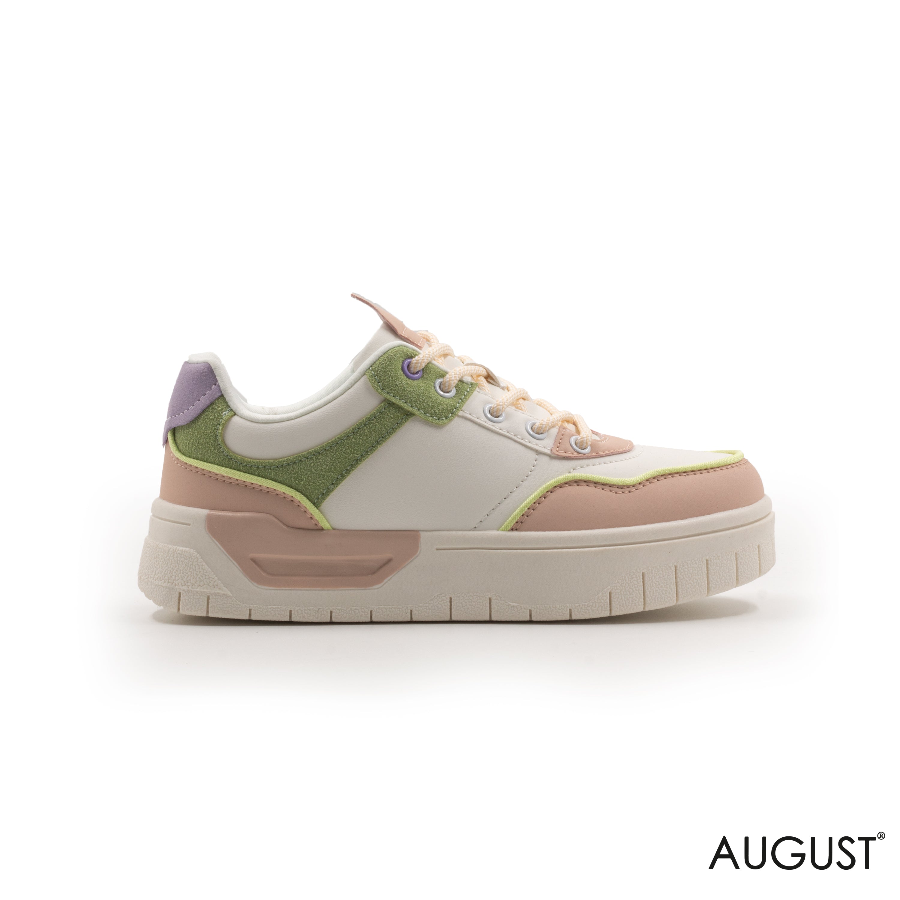 LEATHER SHOES RUBBER SOLE ,FABRIC LACES