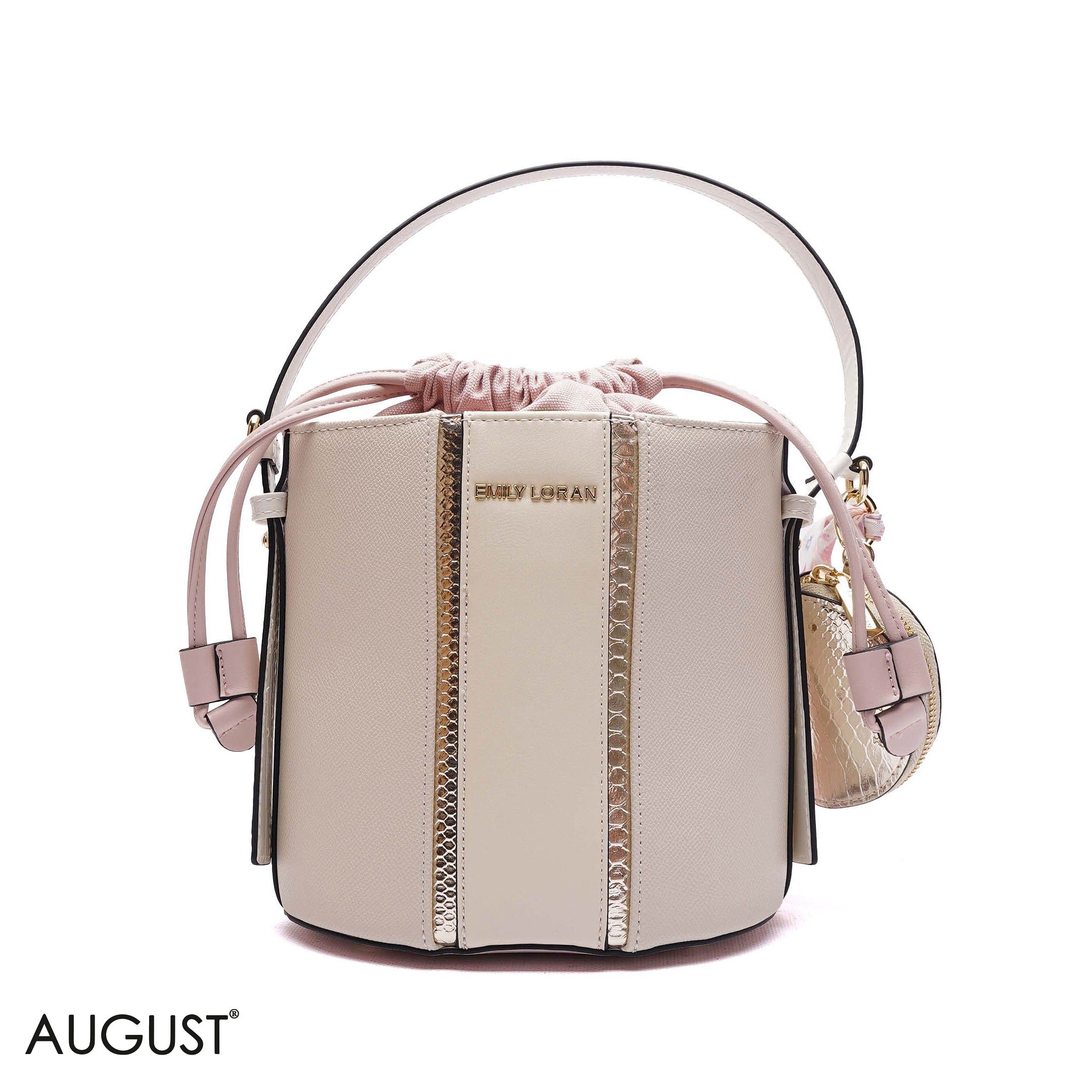 ELEGANT DRAWSTRING BUCKET BAG